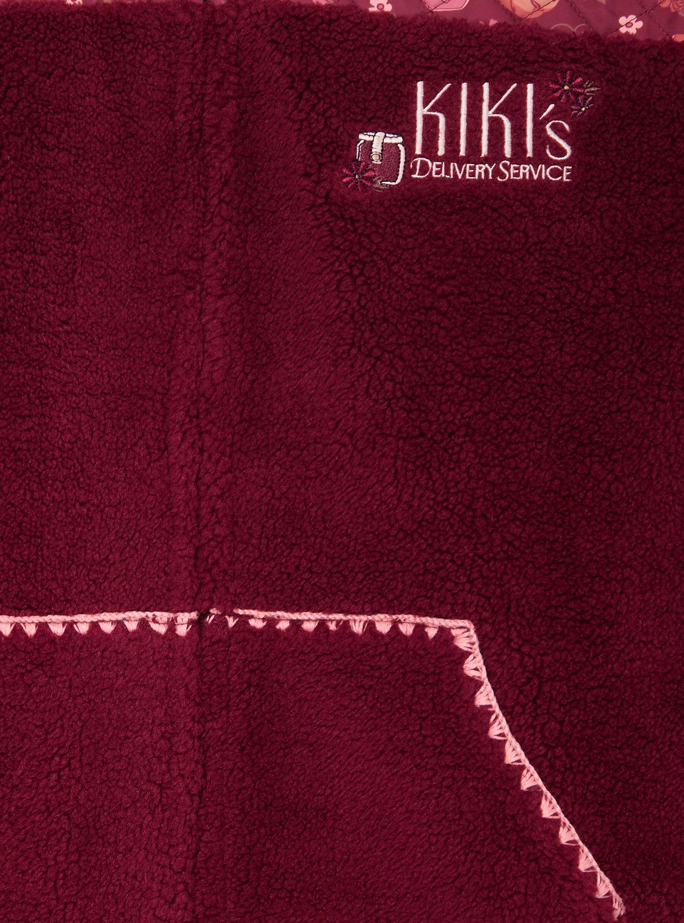 Studio Ghibli&reg; Kiki's Delivery Service Women's Sherpa Quarter Zip Crewneck - BoxLunch Exclusive, BURGUNDY, alternate - view 3