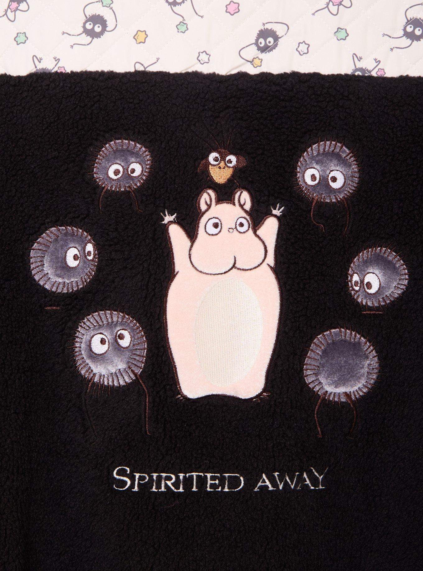 Studio Ghibli&reg; Spirited Away Soot Sprites Women's Sherpa Quarter Zip Crewneck - BoxLunch Exclusive, , alternate - view 4