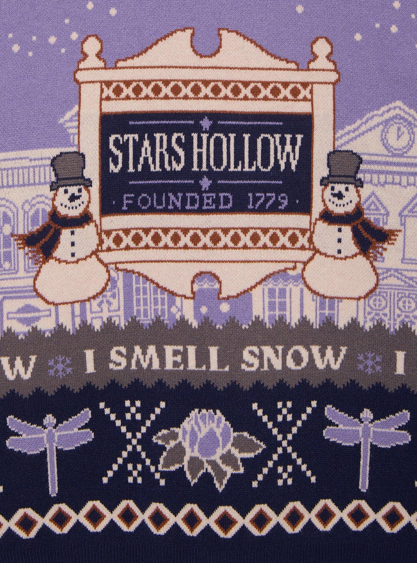 Gilmore Girls Stars Hollow Holiday Sweater - BoxLunch Exclusive, BLUE, alternate - view 3