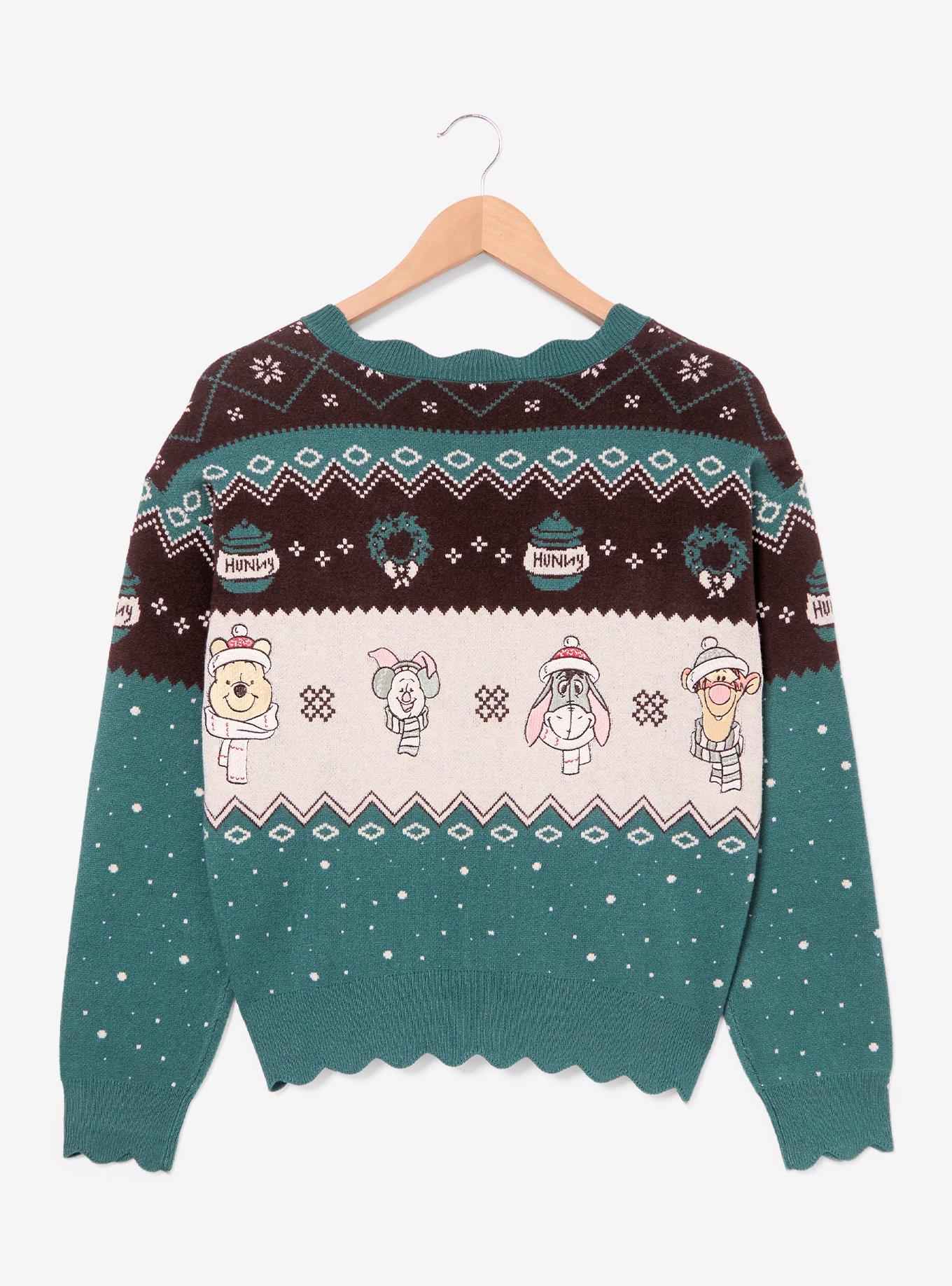 Disney Winnie the Pooh Holiday Women's Plus Cardigan - BoxLunch Exclusive