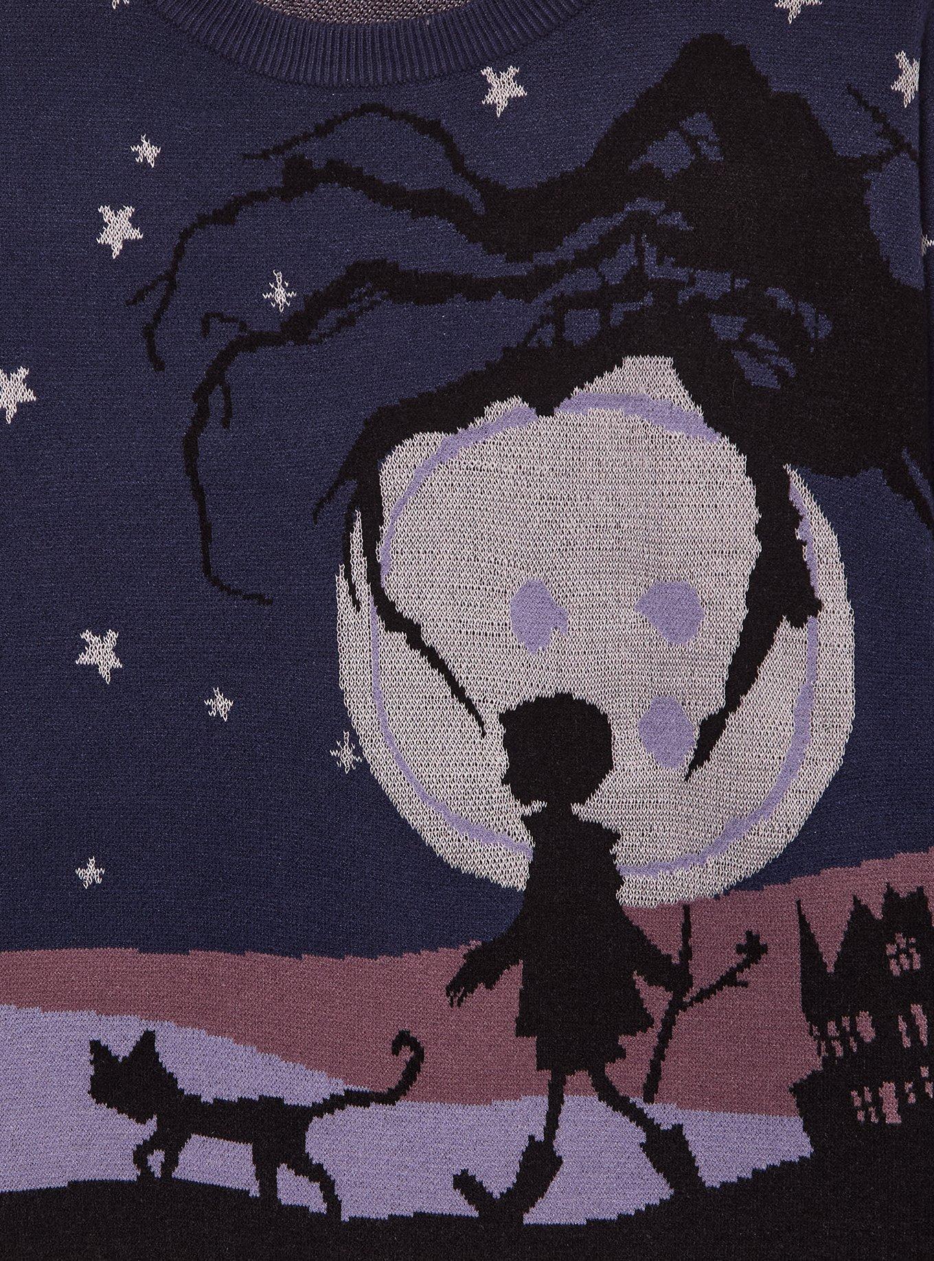 Coraline Glow-in-the-Dark Silhouette Holiday Sweater - BoxLunch Exclusive