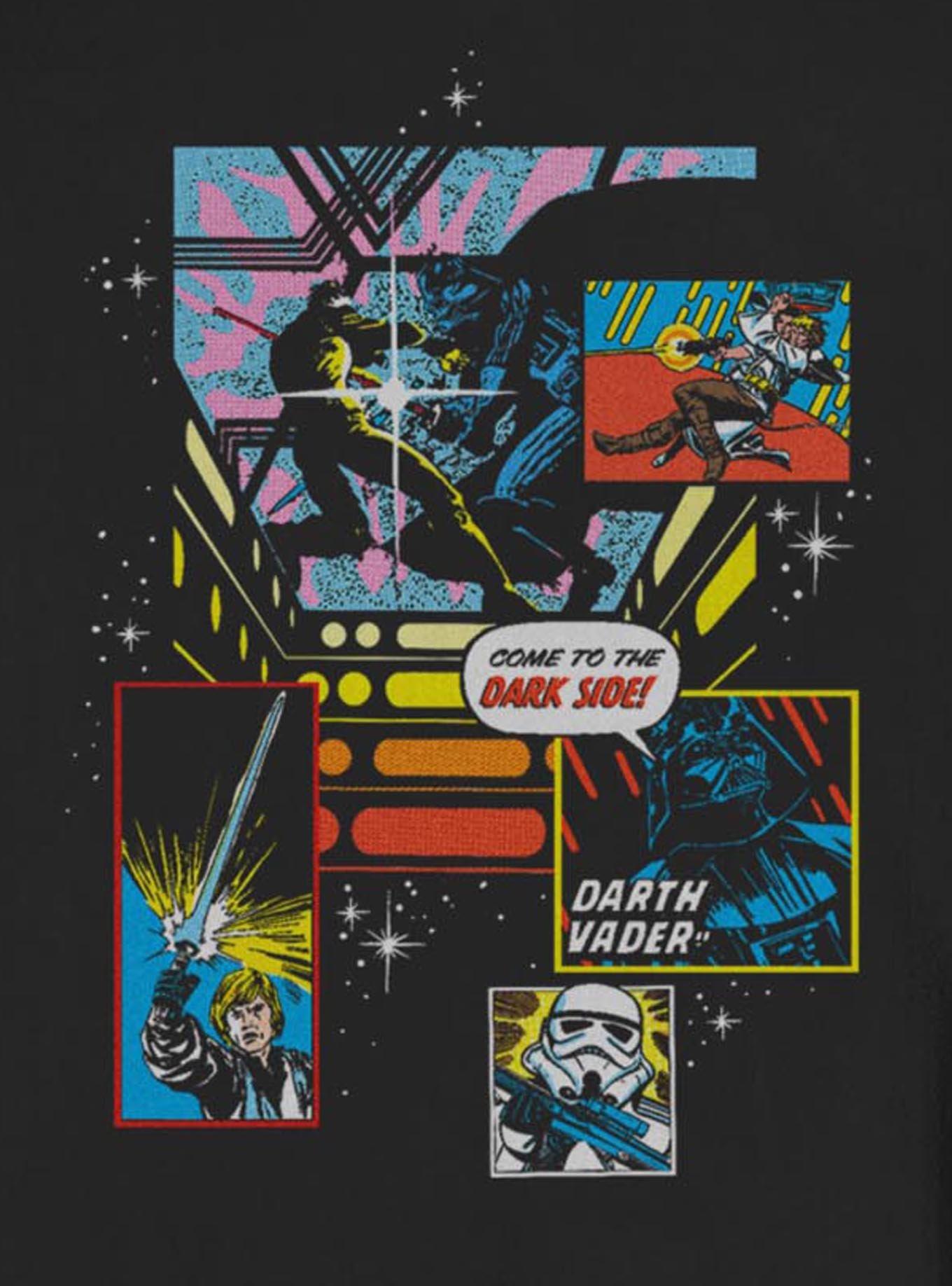 Star Wars Starry Logo Sweatshirt BoxLunch Exclusive, BLACK, alternate