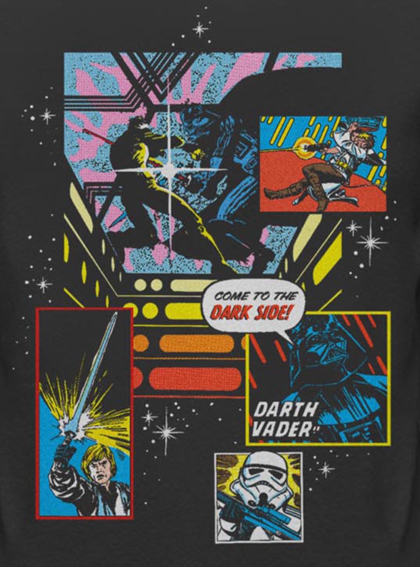 Star Wars Starry Logo Hoodie BoxLunch Exclusive, BLACK, alternate