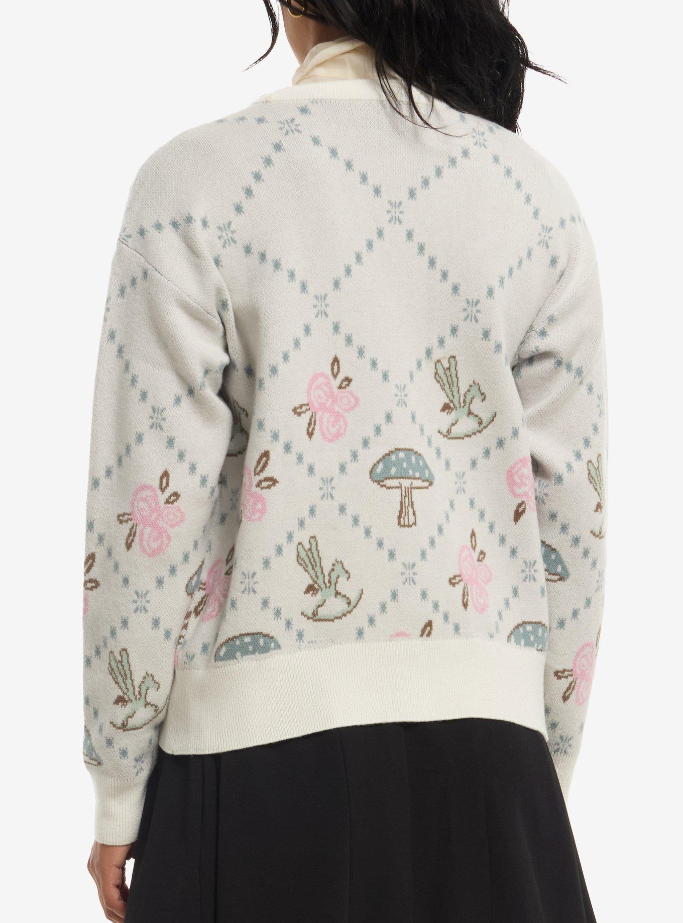 Her Universe x Ashley Disney Alice in Wonderland Diamond Pattern Cardigan Her Universe Exclusive, MULTI, alternate - view 3