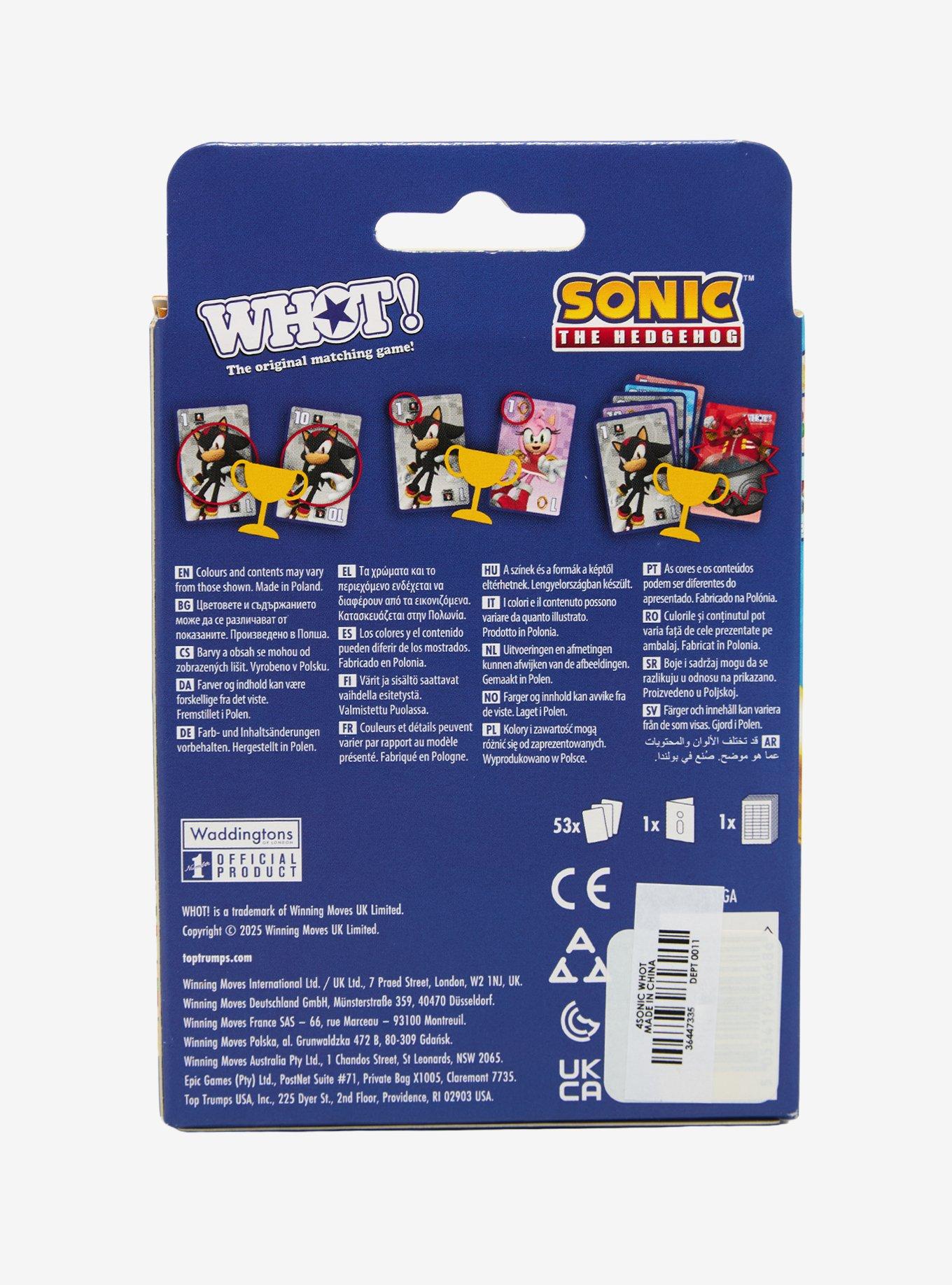 Sonic The Hedgehog Whot! Card Game, , hi-res
