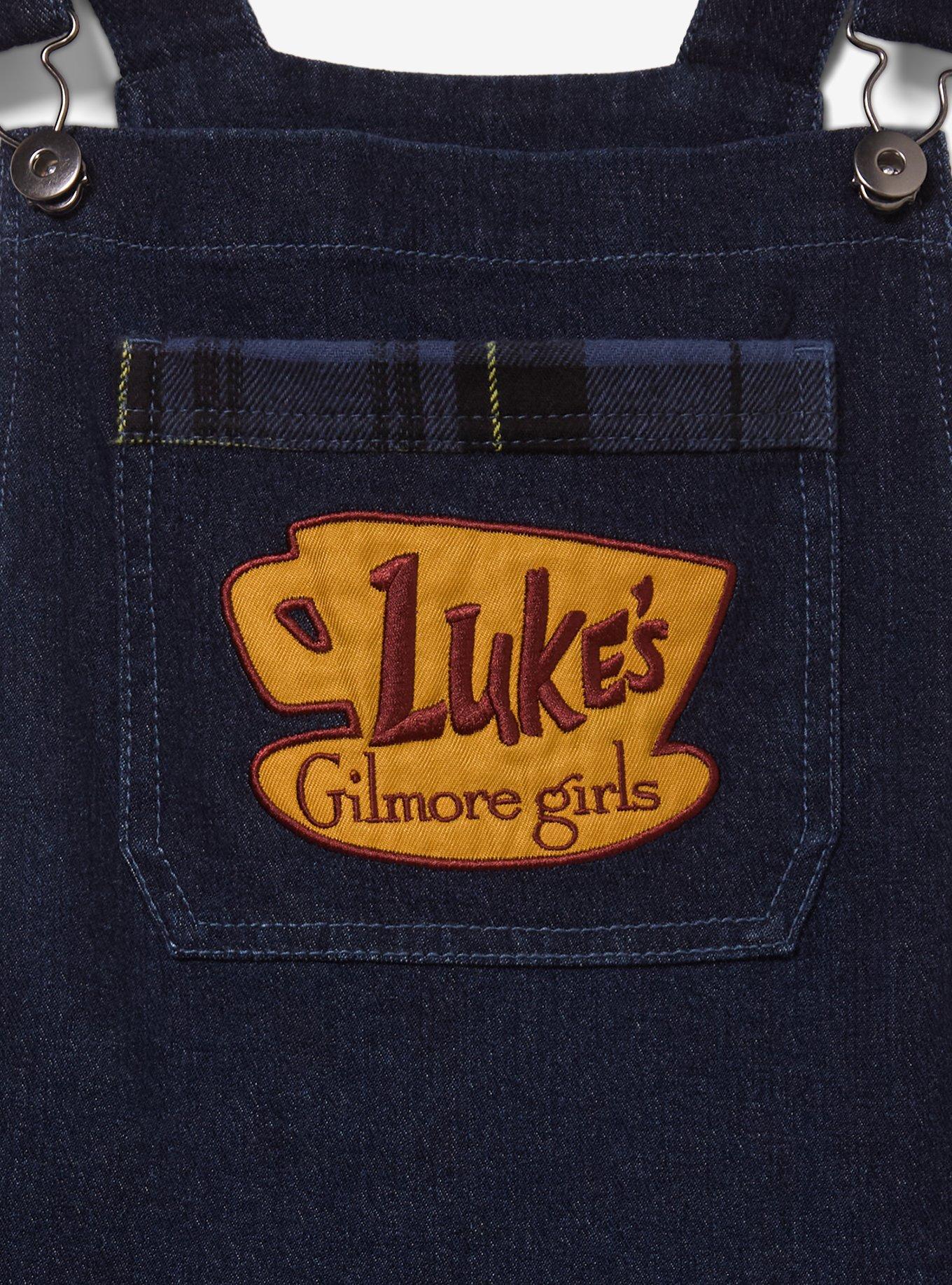 Gilmore Girls Luke's Dinner Women's Denim Overalls - BoxLunch Exclusive, DENIM, alternate - view 3