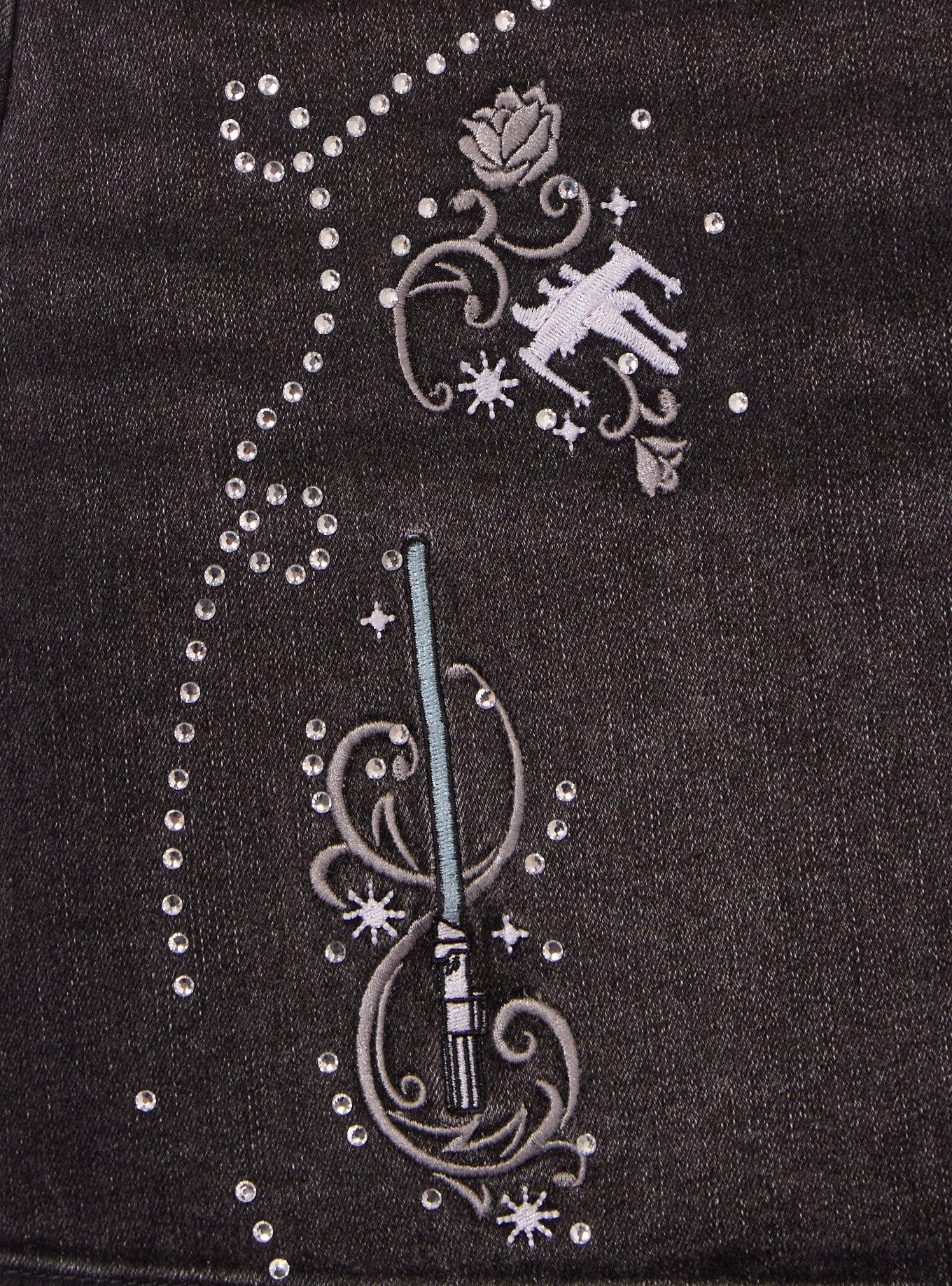 Star Wars Rebel Rhinestones Denim Mini Skirt - BoxLunch Exclusive