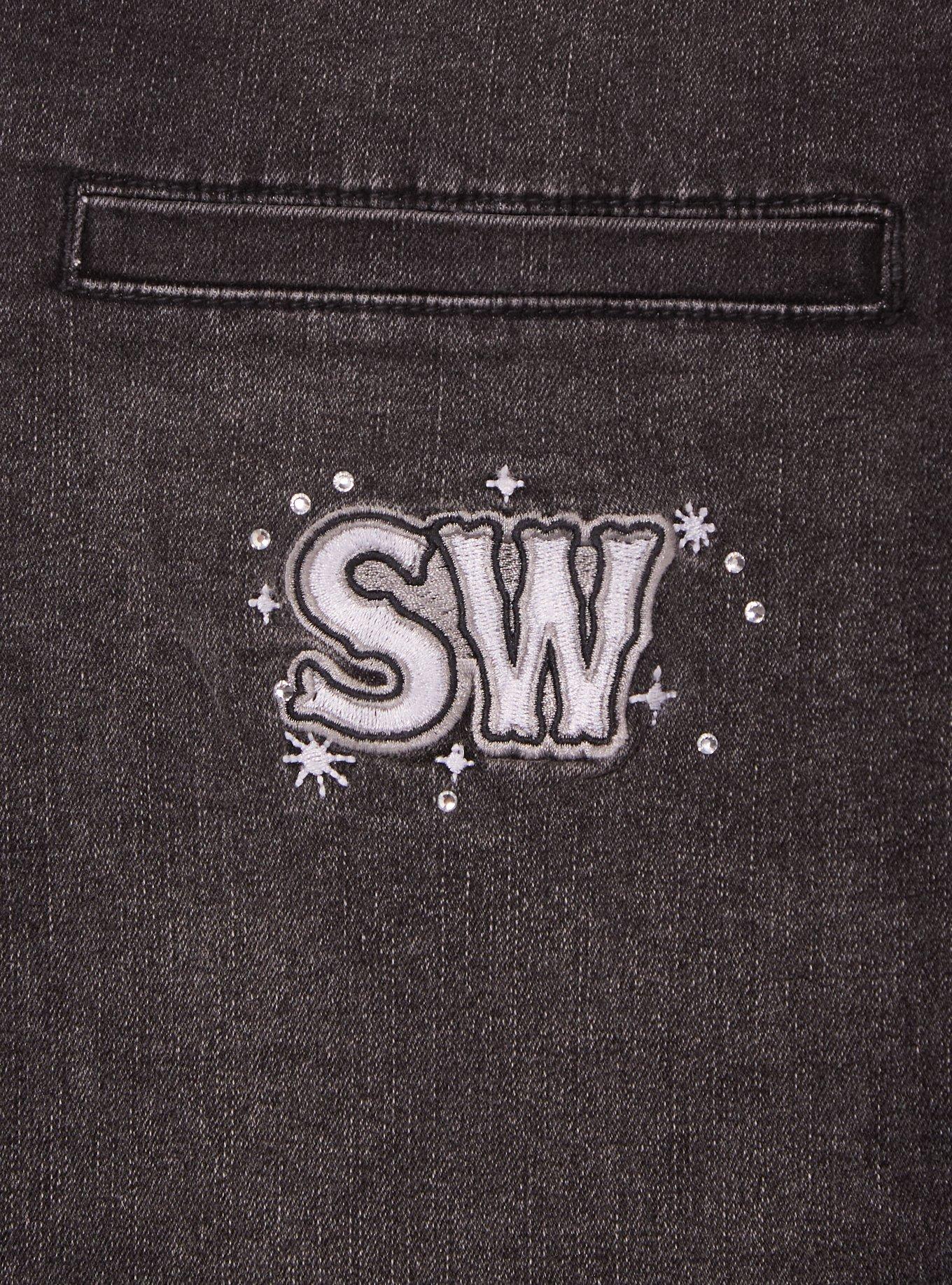 Star Wars Rebel Rhinestones Plus Denim Mini Skirt - BoxLunch Exclusive