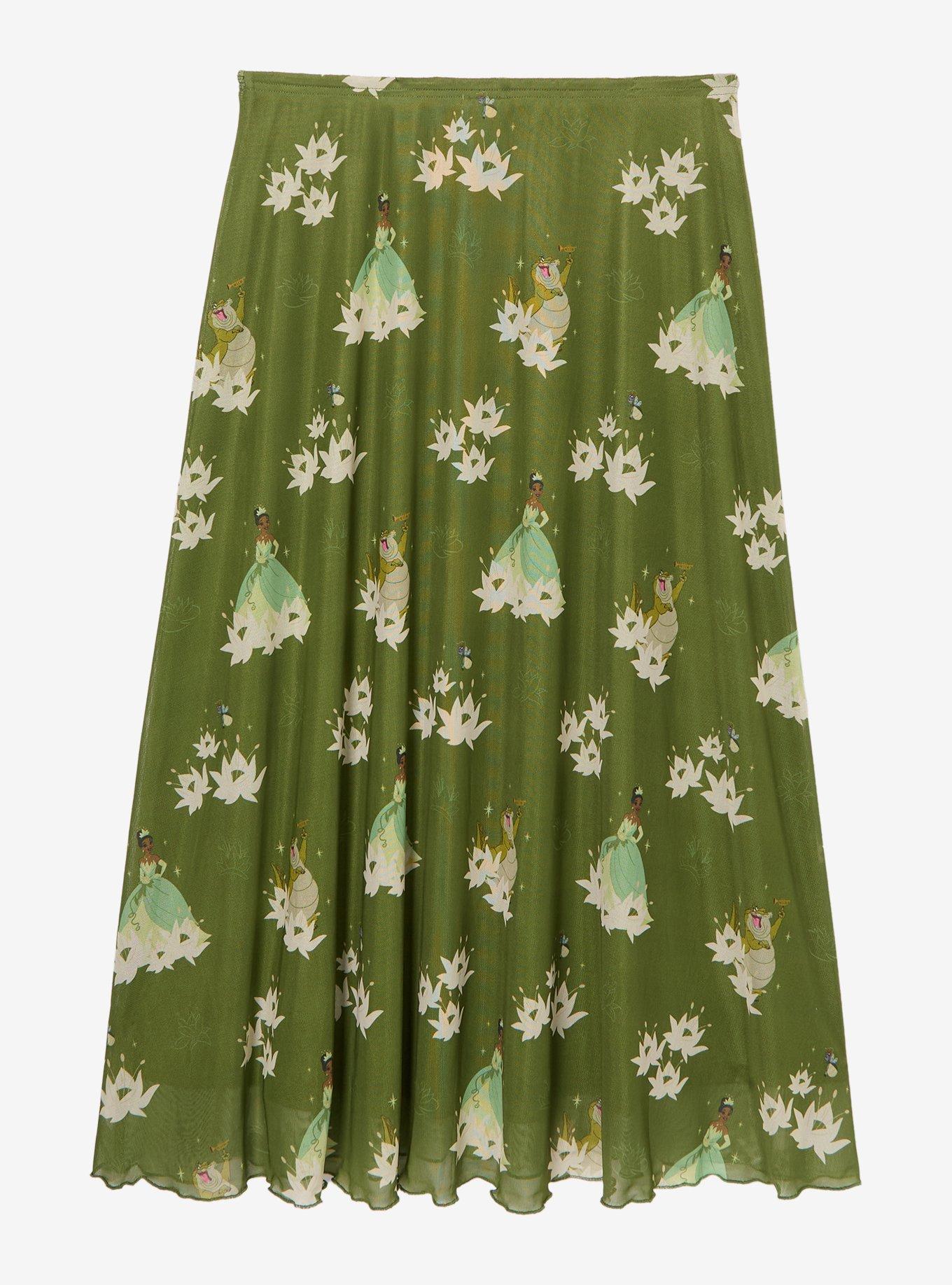 Disney The Princess and Frog Tiana Plus Mesh Midi Skirt - BoxLunch Exclusive