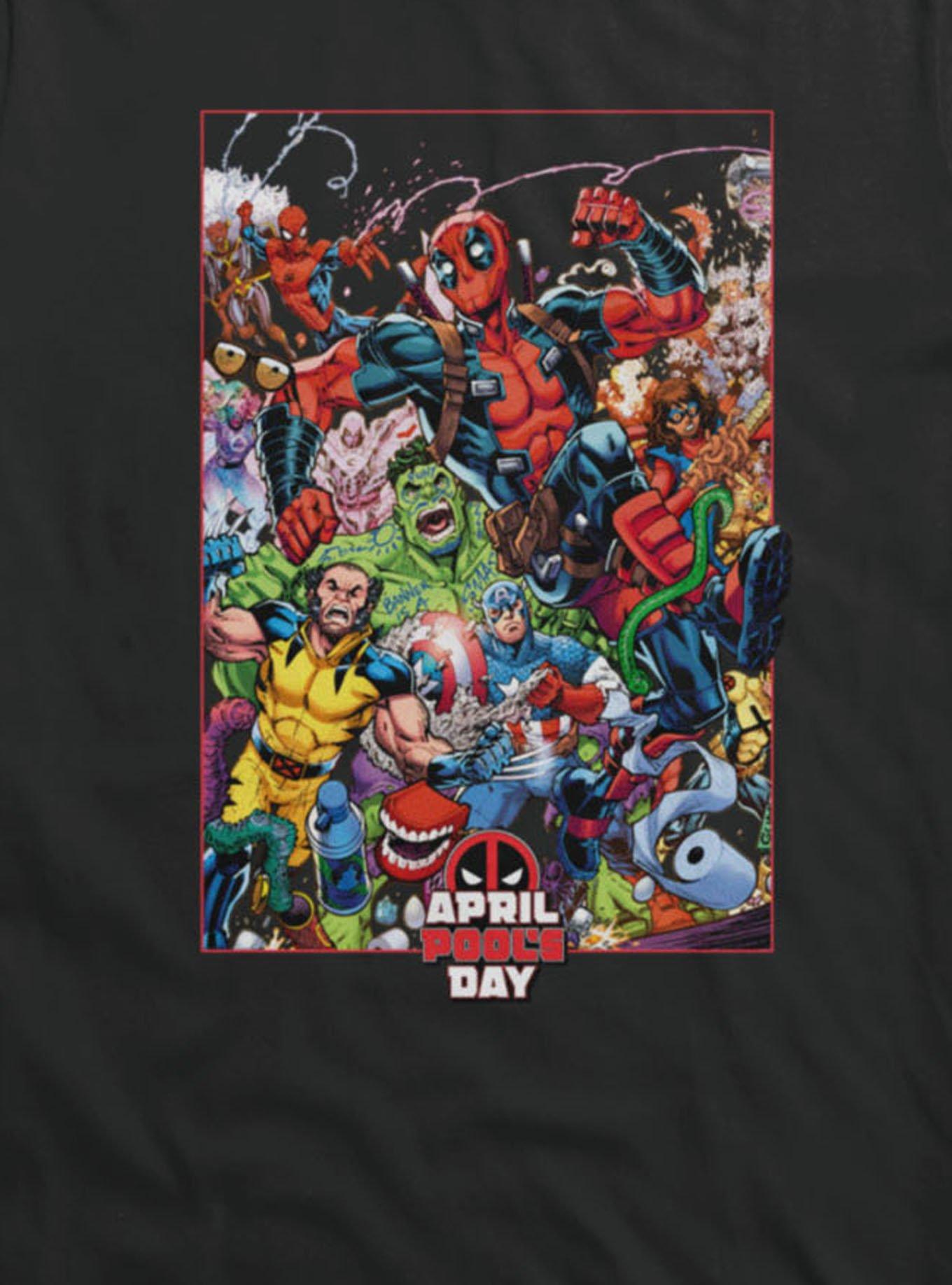 Marvel Deadpool April Pool's Day Prankster Run Marvel Characters Girls T-Shirt, , hi-res