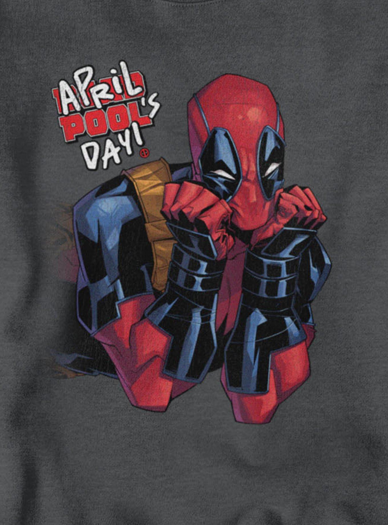 Marvel Deadpool April Pool's Day Cute Stare Sweatshirt, , hi-res