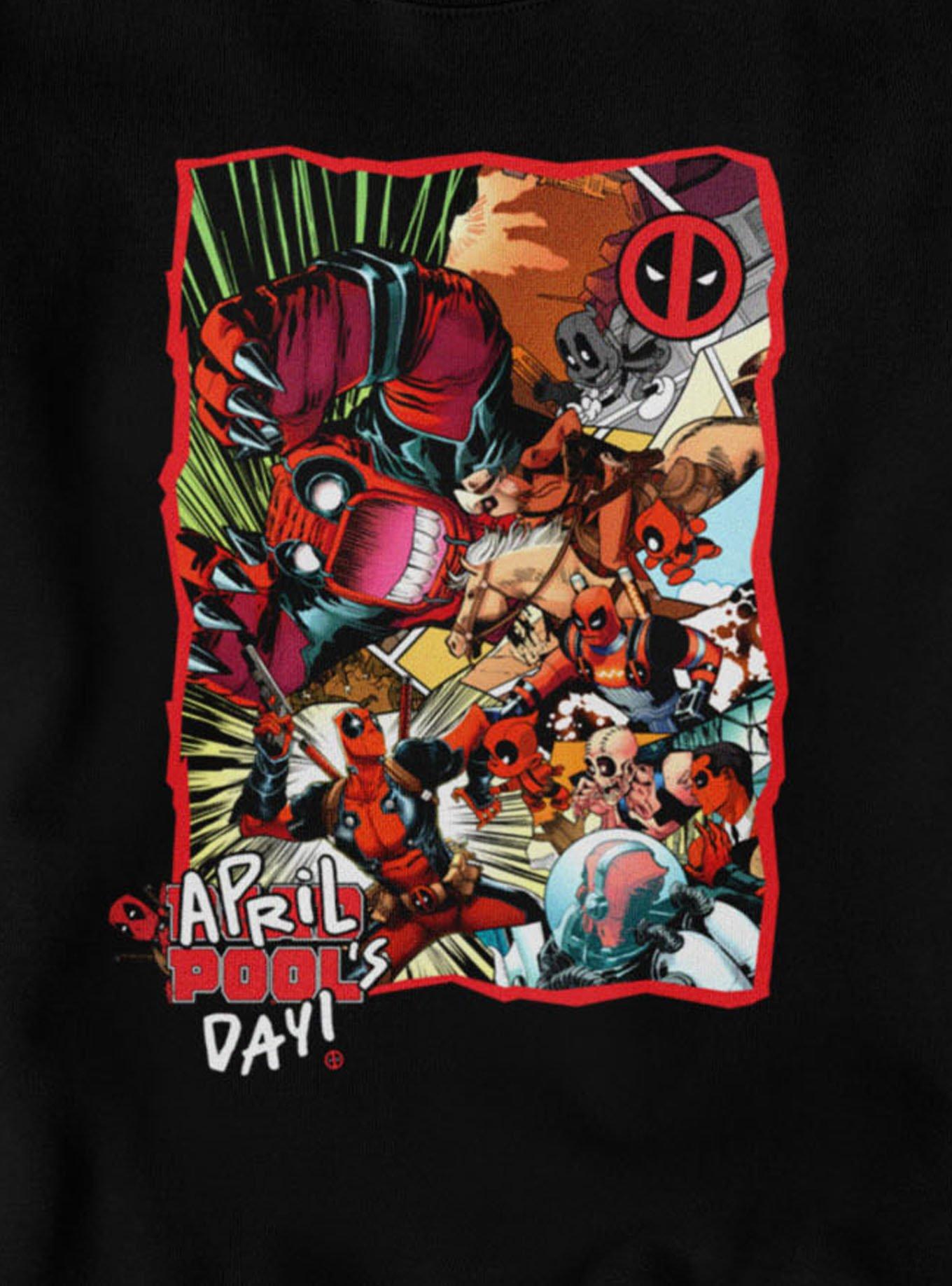 Marvel Deadpool April Pool's Day Invasion Of The Deadpools Sweatshirt, , hi-res