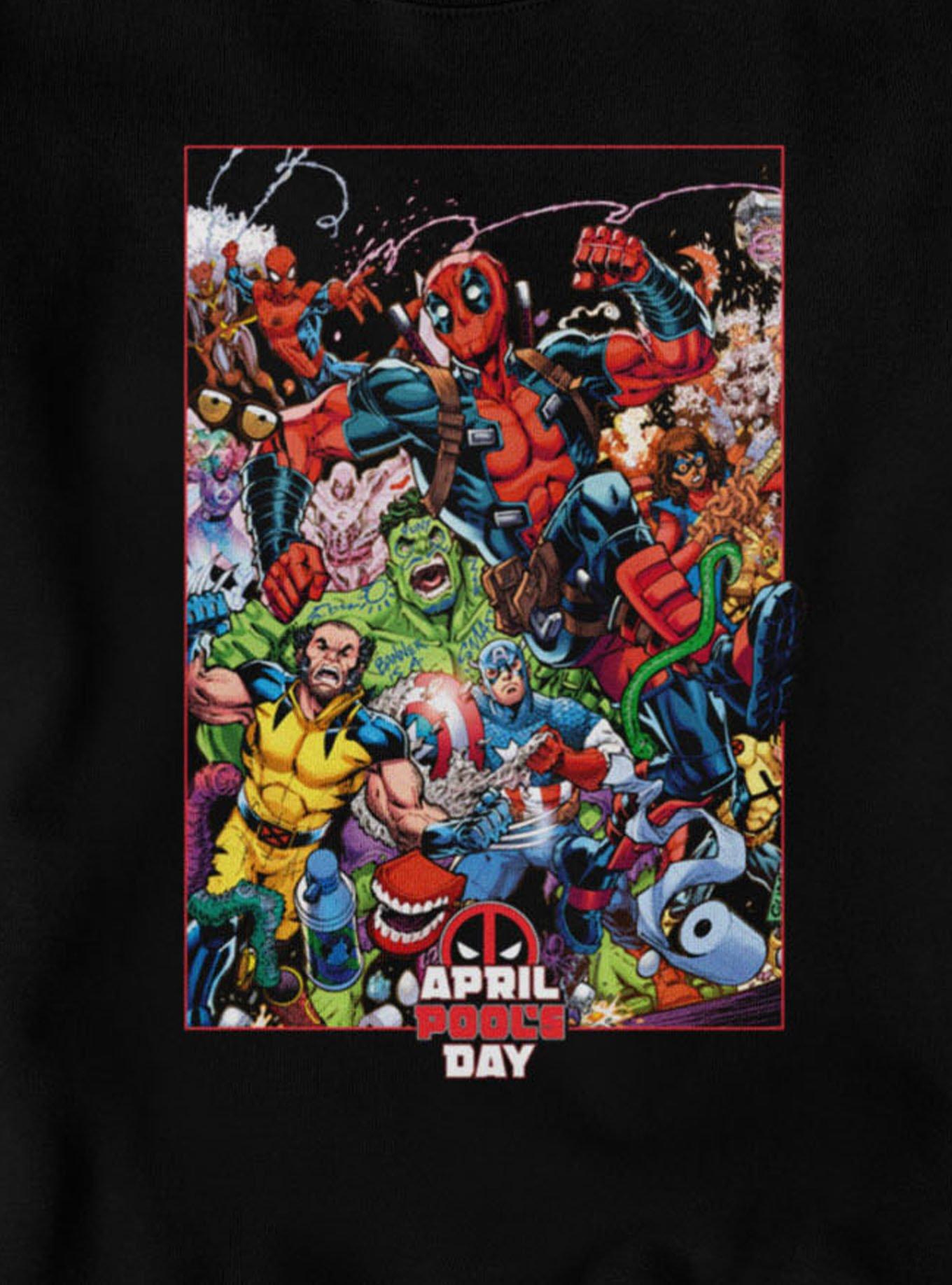Marvel Deadpool April Pool's Day Prankster Run Marvel Characters Sweatshirt, , hi-res