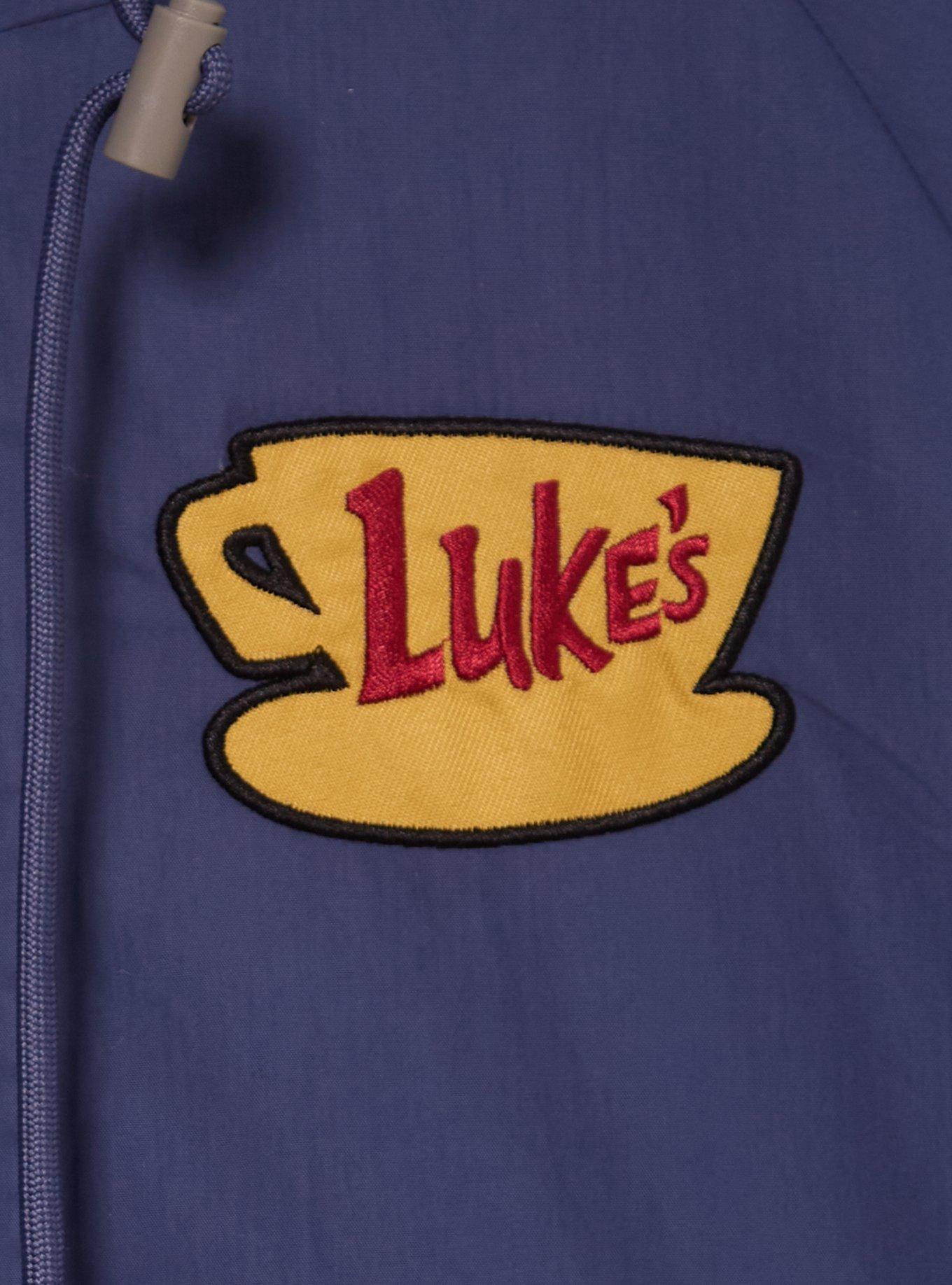 Gilmore Girls Luke's Dinner Windbreaker - BoxLunch Exclusive, NAVY, alternate - view 5