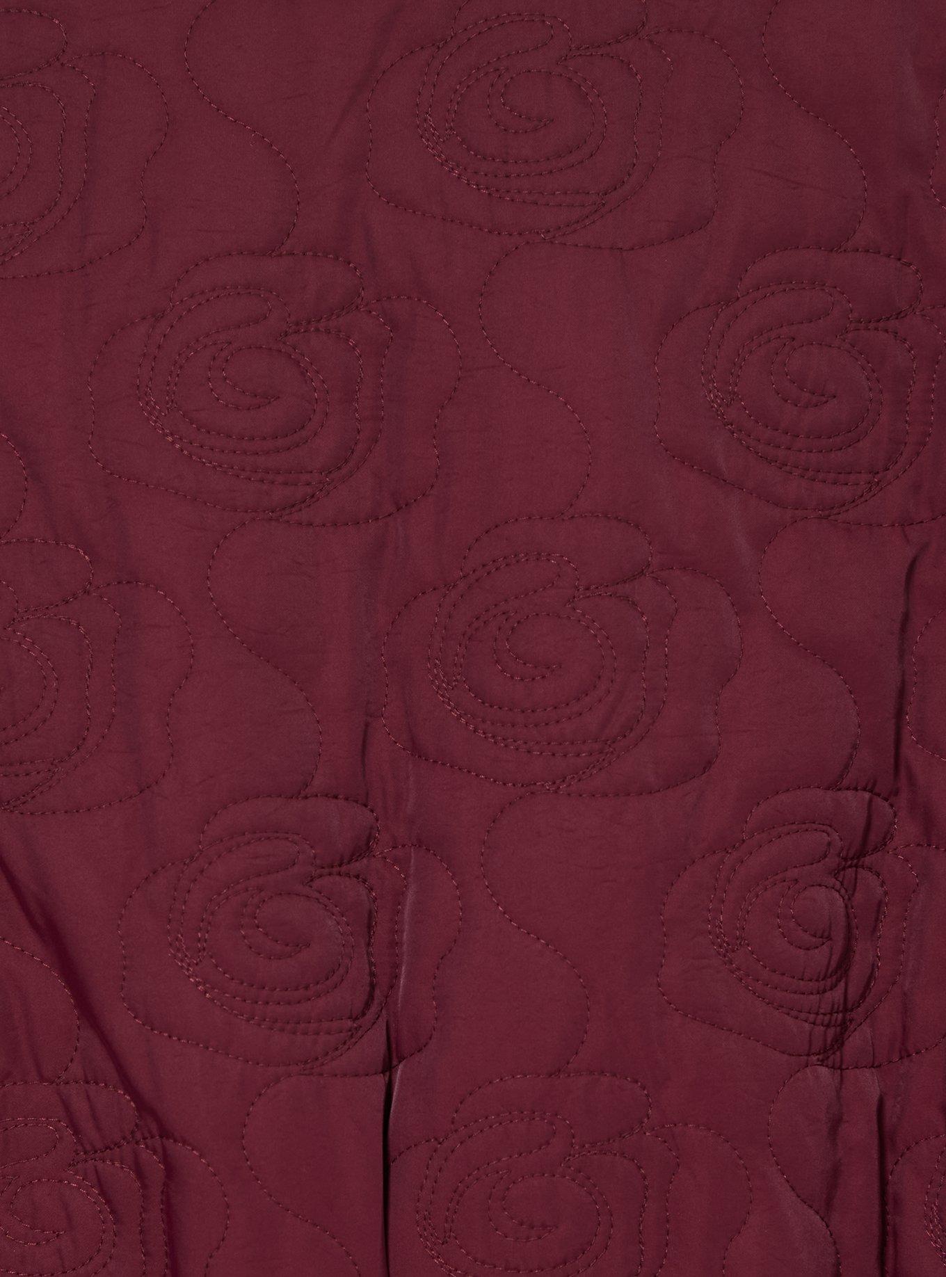 Disney Beauty and the Beast: The Enchanted Christmas Belle Women's Plus Size Cropped Quilted Jacket - BoxLunch Exclusive, , alternate - view 5