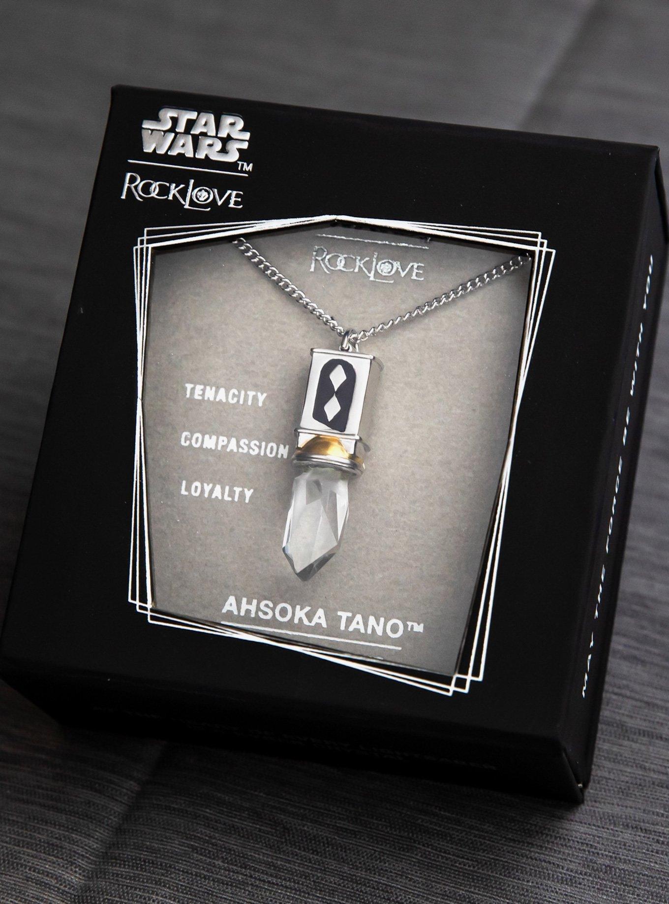 Star Wars X RockLove Ahsoka Tano Kyber Crystal Necklace, , alternate