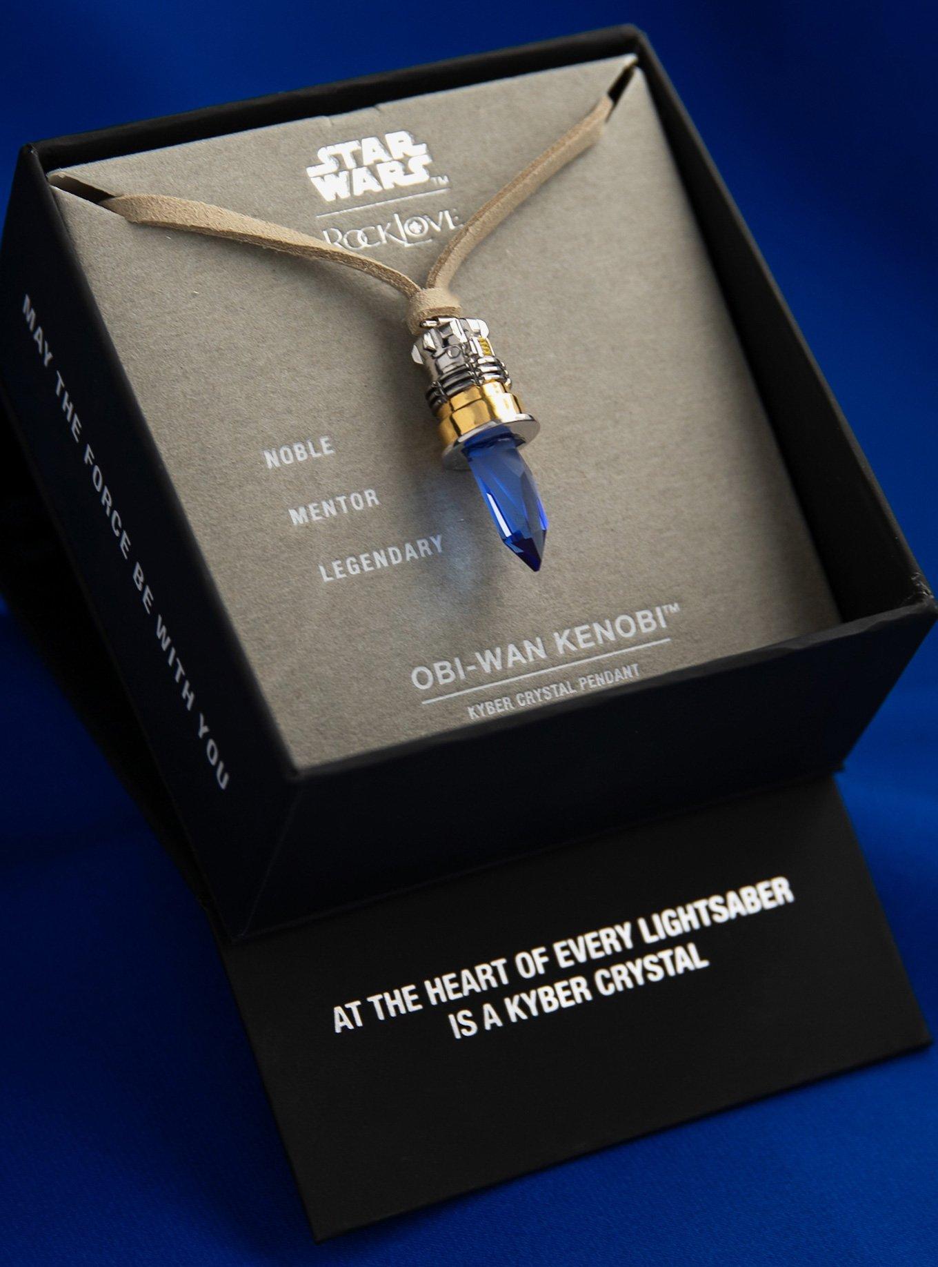 Star Wars X RockLove Obi-Wan Kenobi Kyber Crystal Necklace, , alternate