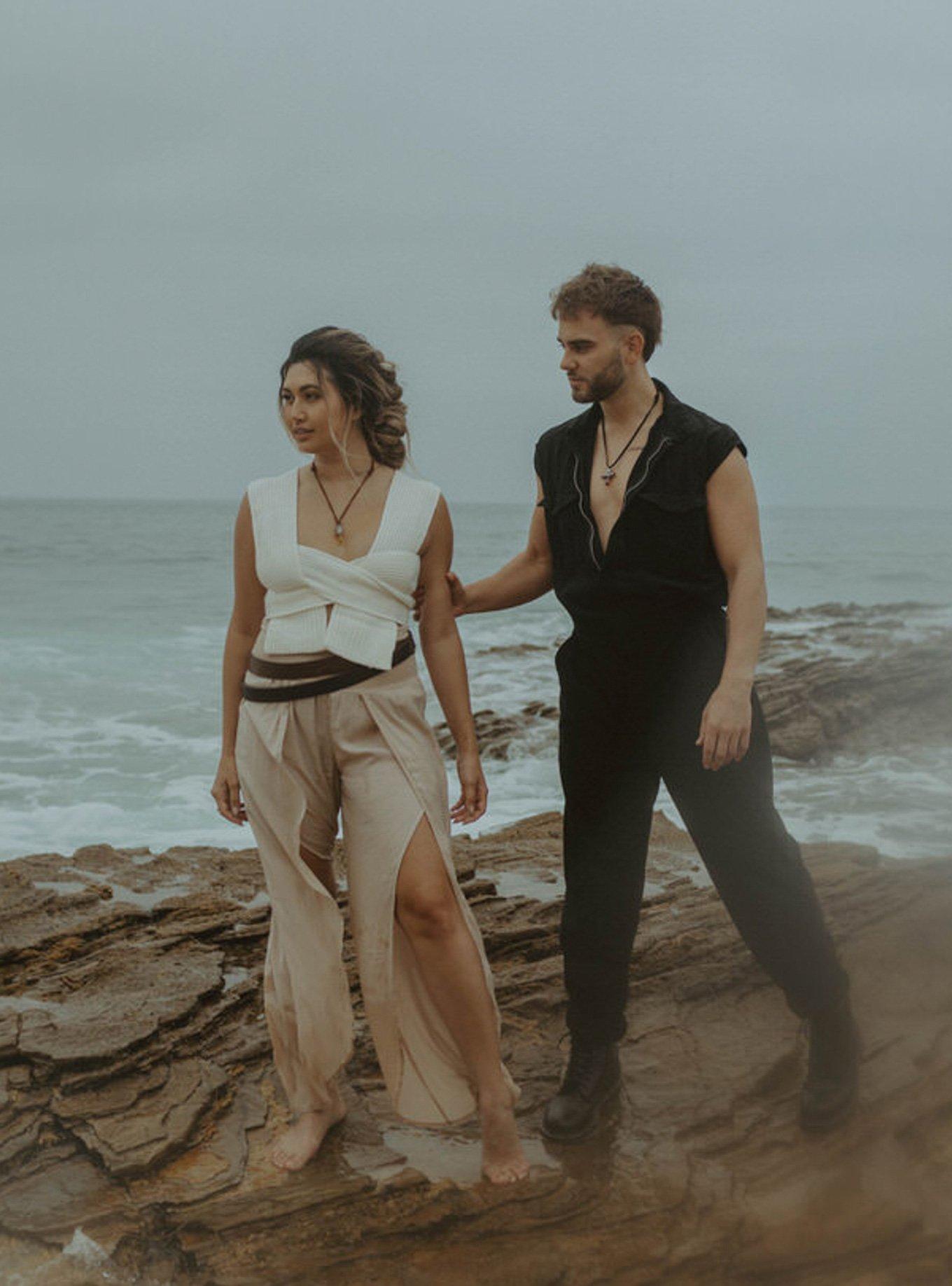 Star Wars X RockLove Rey Kyber Crystal Necklace, , alternate