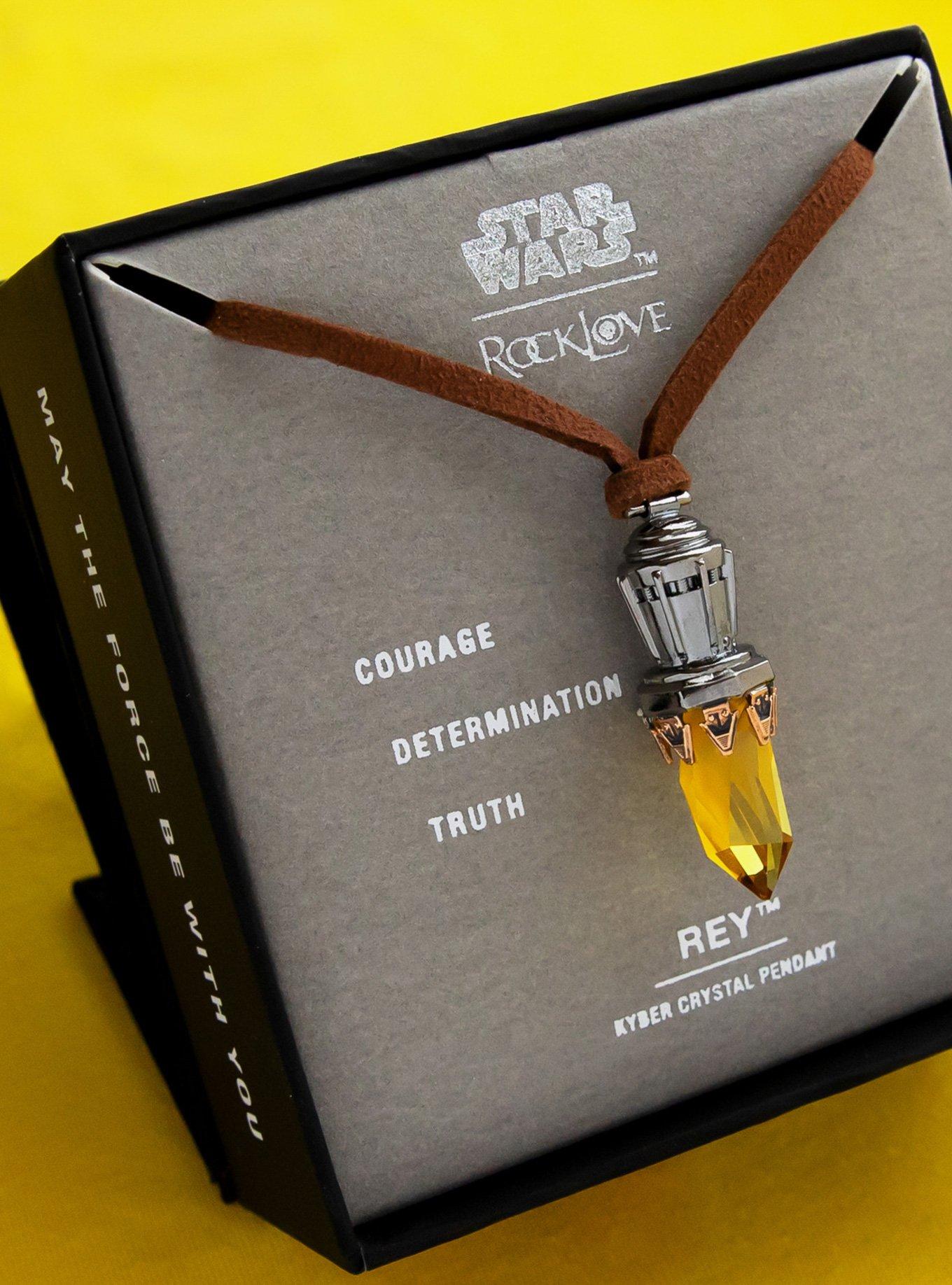 Star Wars X RockLove Rey Kyber Crystal Necklace, , alternate
