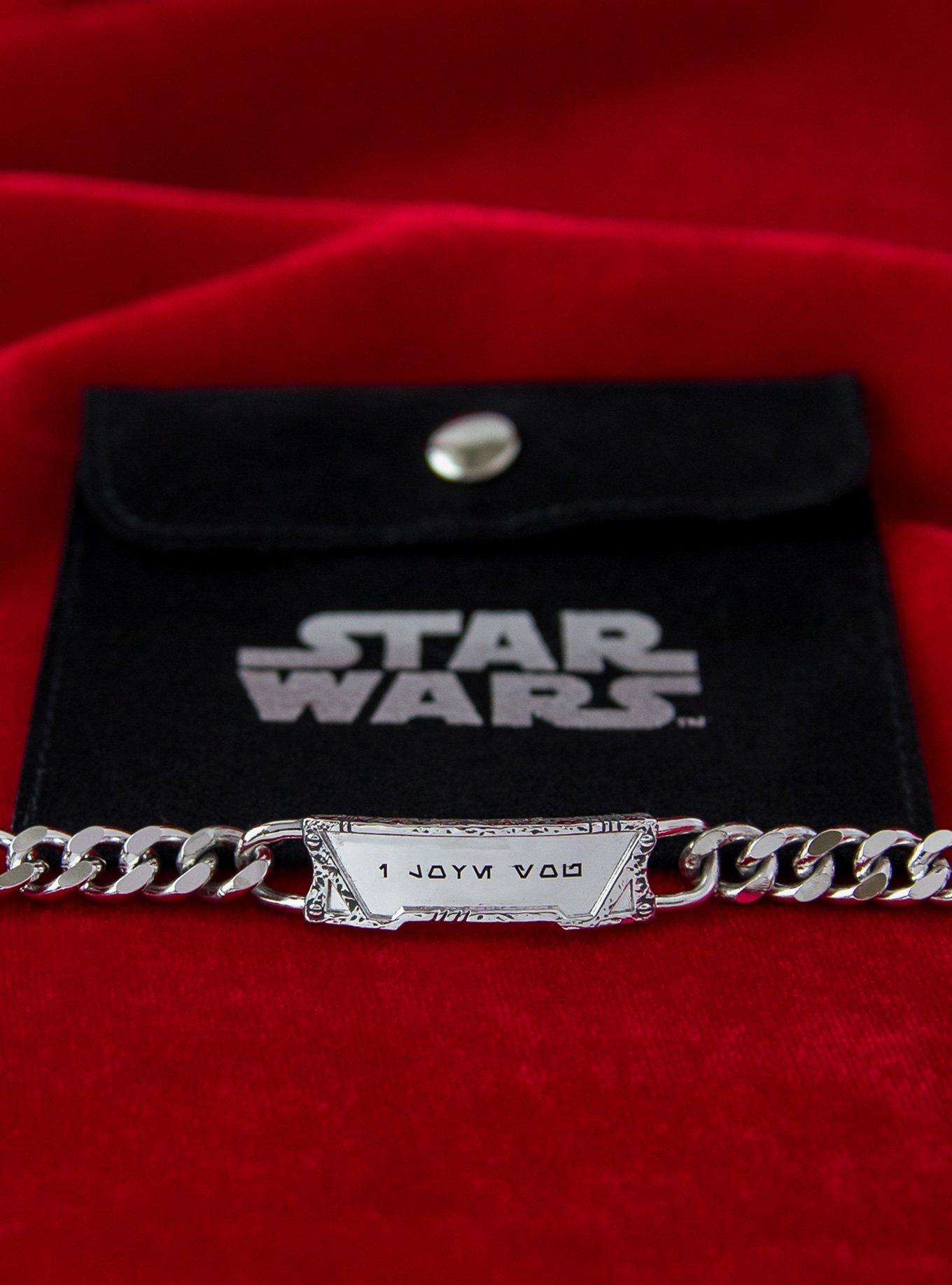 Star Wars X RockLove Galactic Forge I Love You Bracelet (Brass)