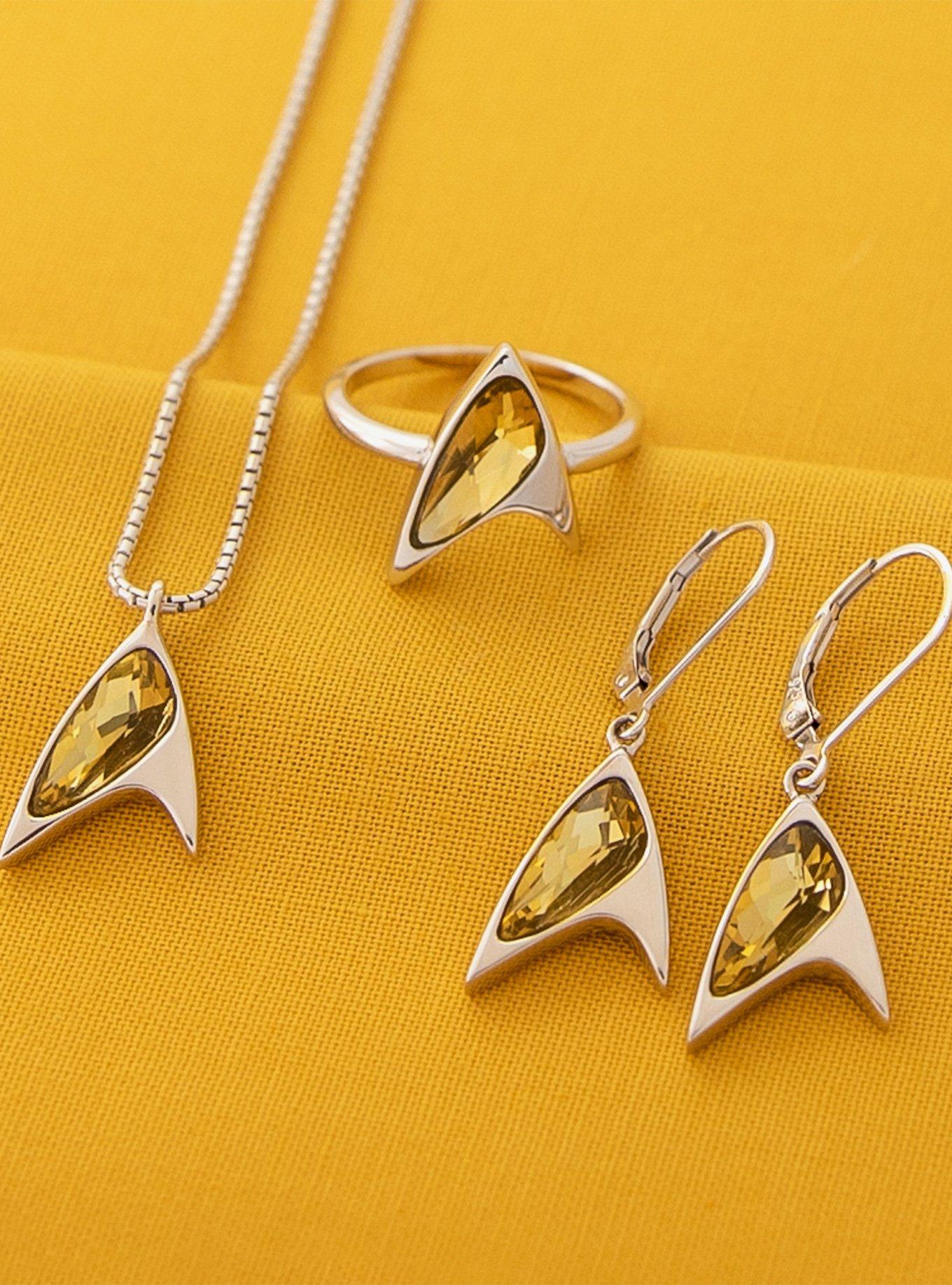 Star Trek X RockLove Crystal Delta Ring - Yellow