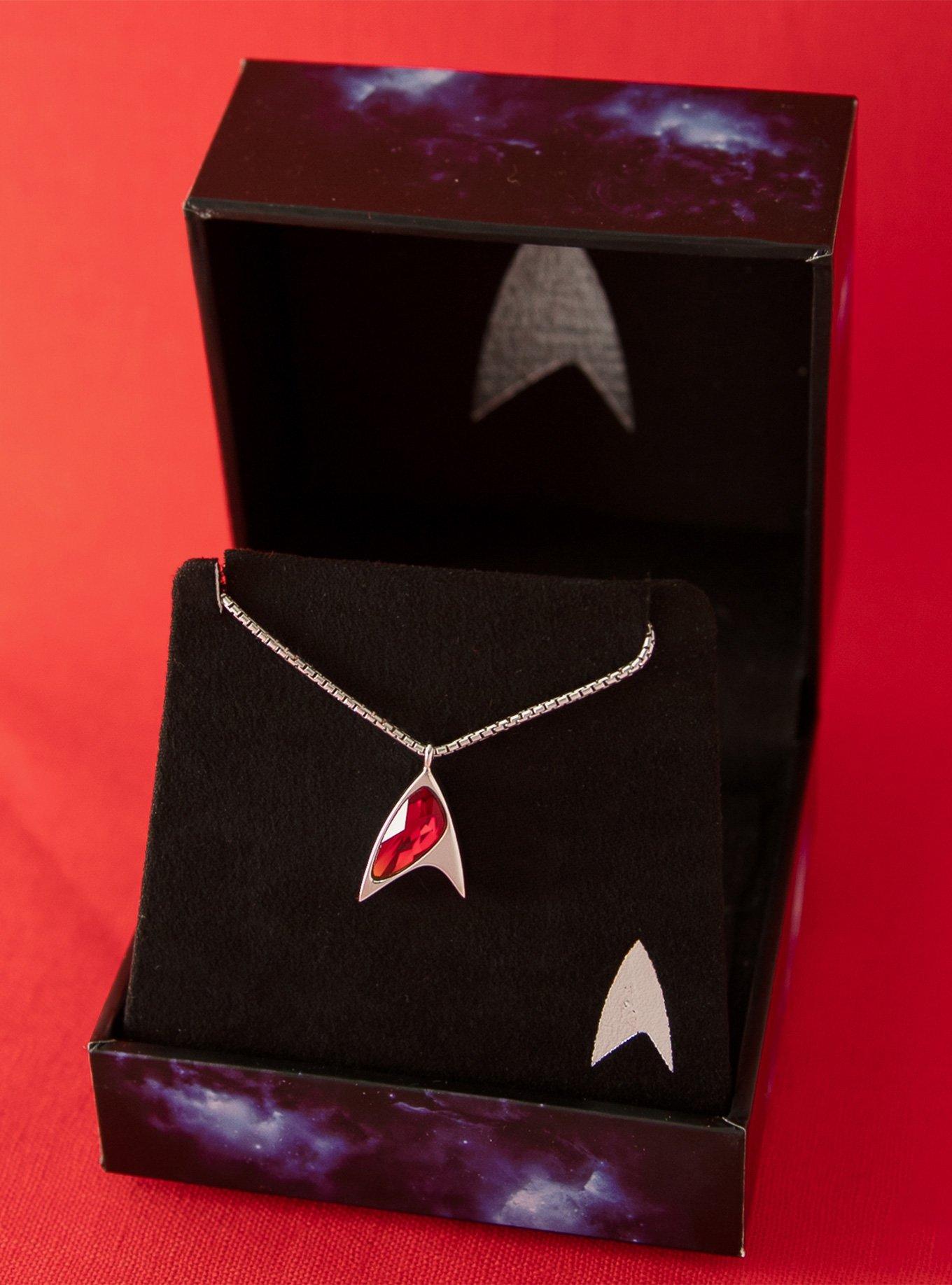 Star Trek X RockLove Crystal Delta Pendant - Red, , alternate