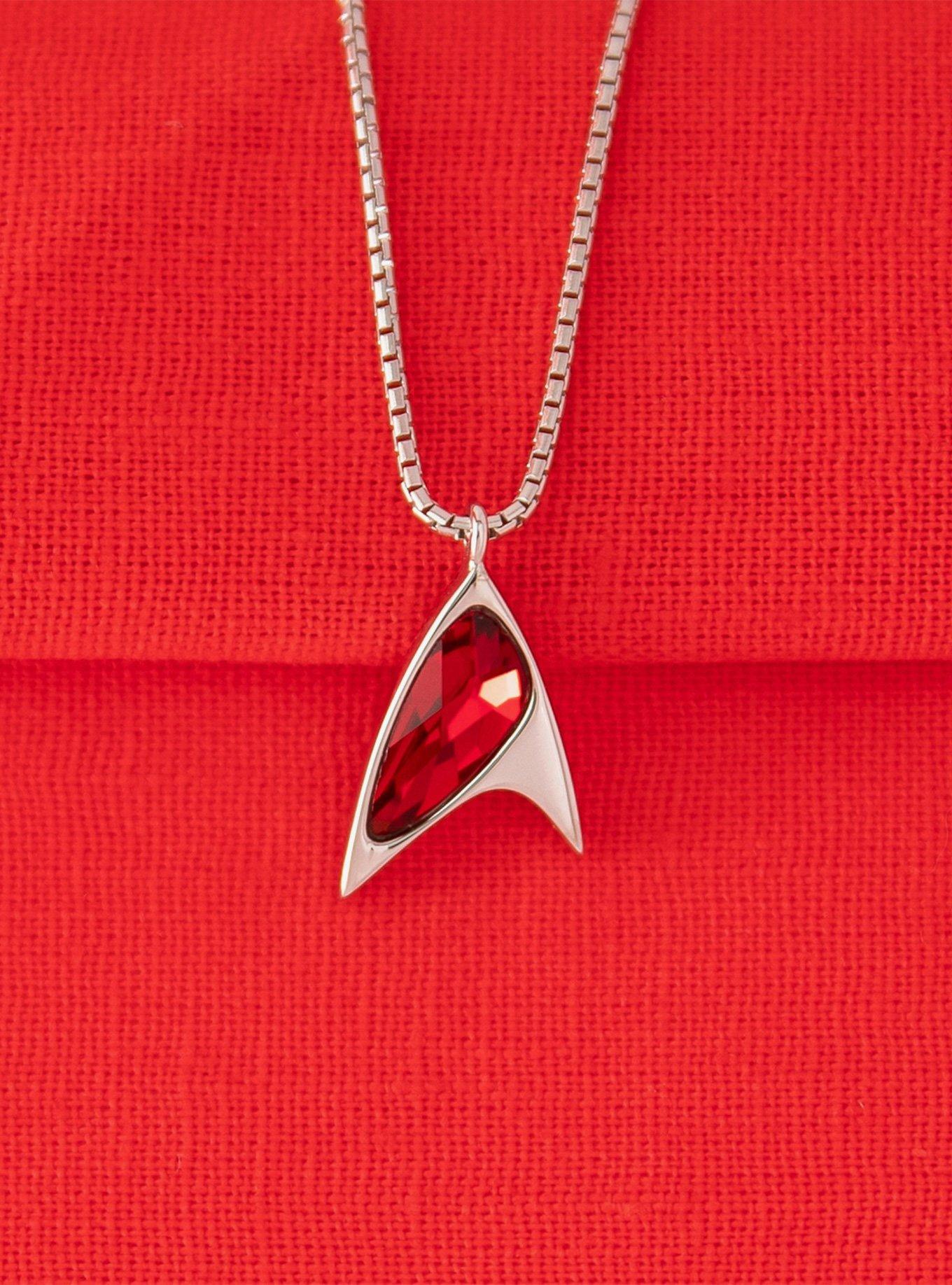 Star Trek X RockLove Crystal Delta Pendant - Red, , alternate