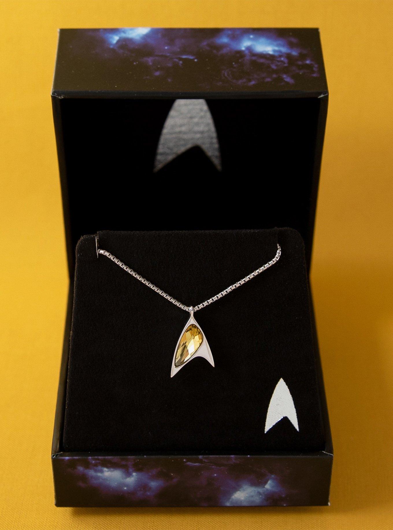 Star Trek X RockLove Crystal Delta Pendant - Yellow, , alternate
