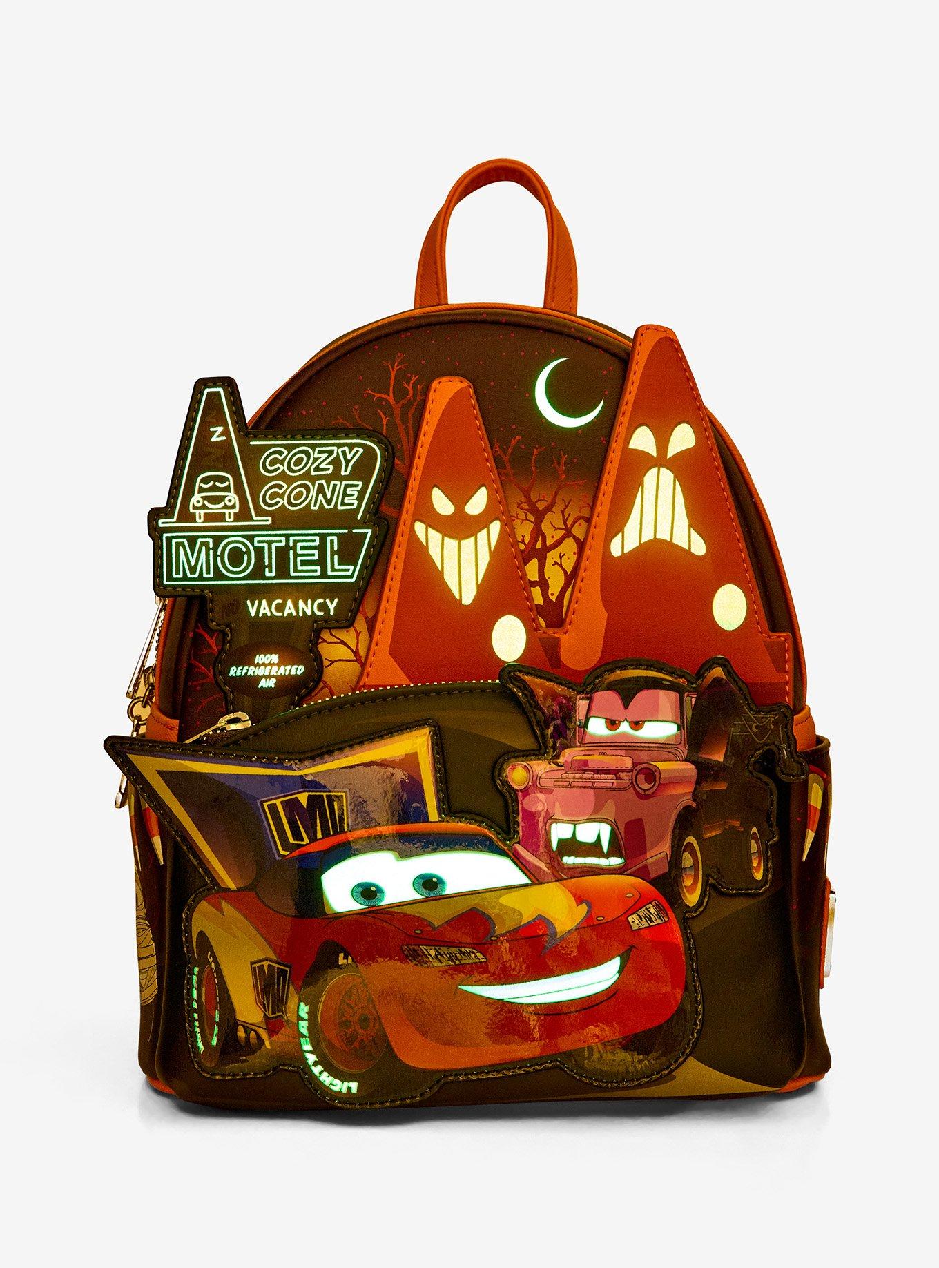 Loungefly Disney Pixar Cars Halloween Costumes Glow-in-the-Dark Mini Backpack - BoxLunch Exclusive, , alternate - view 2
