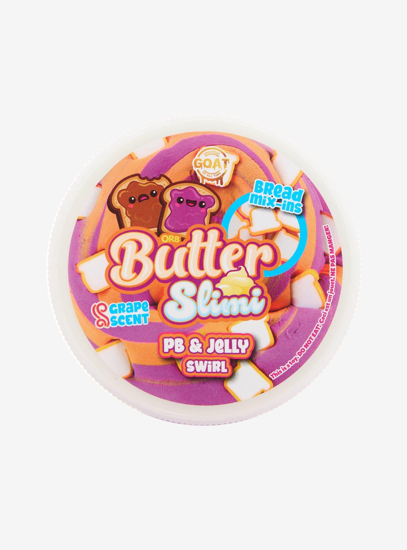 Orb Butter Slimi PB & Jelly Swirl Grape Scented Butter Slime, , hi-res