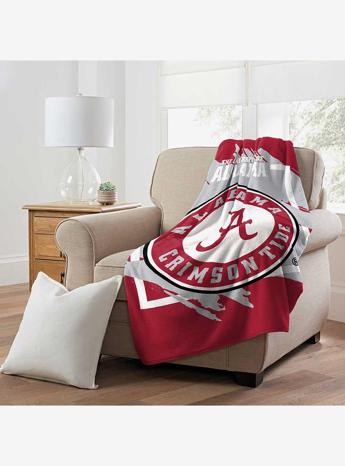 NCAA Alabama Dimensional Micro Raschel Throw Blanket, , alternate