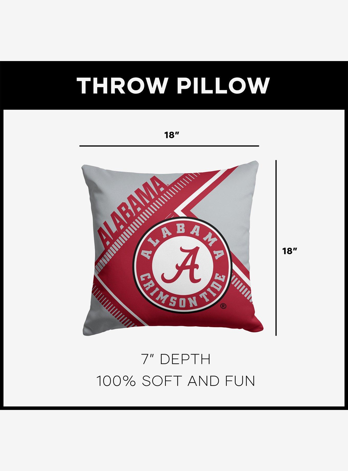 NCAA Alabama Crimson Tide Pulsewave Throw Pillow, , alternate