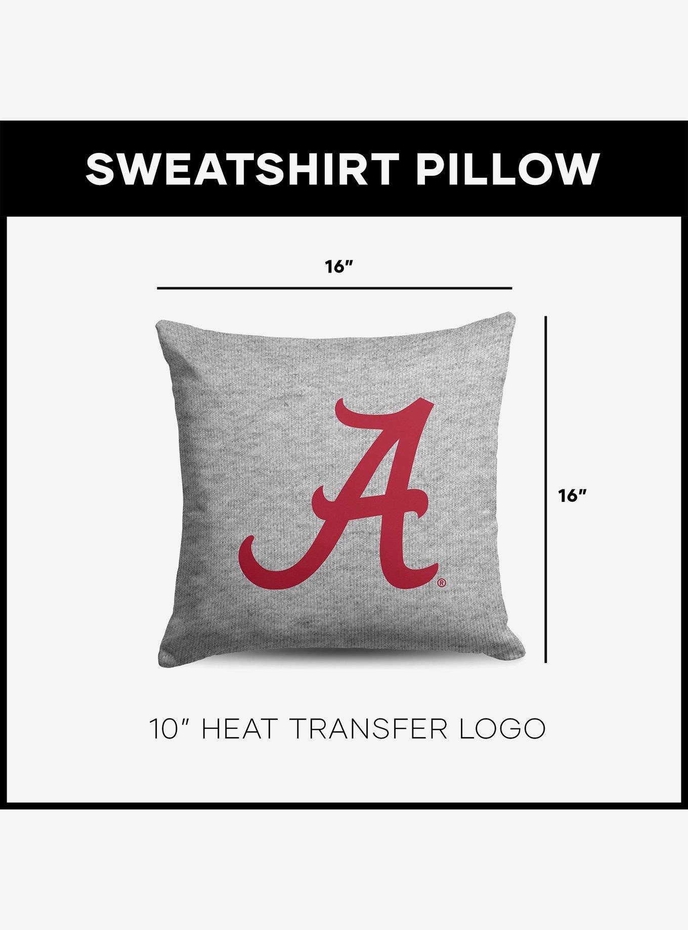 NCAA Alabama Crimson Tide Logo Sweatshirt Pillow, , alternate