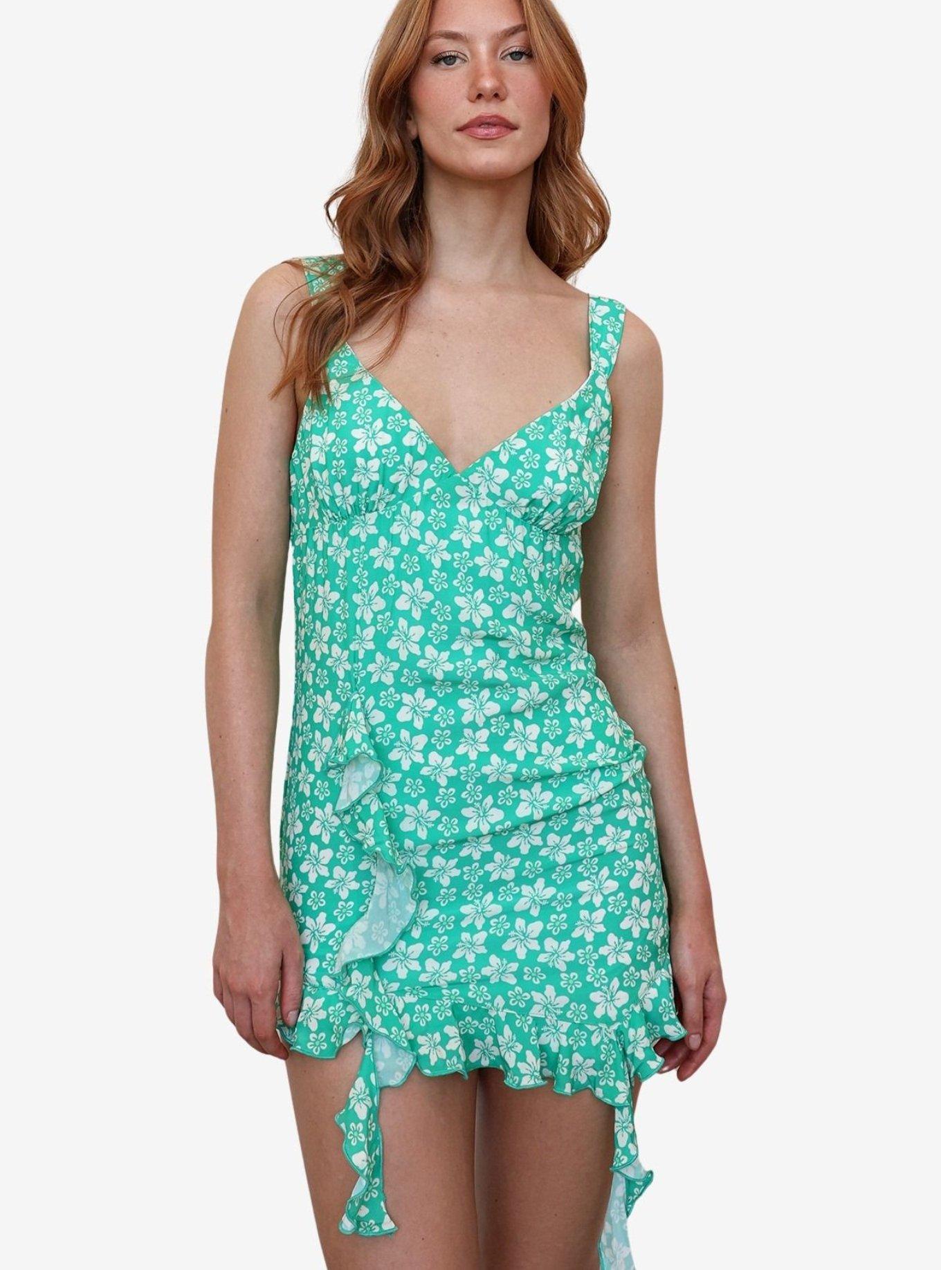 Dippin' Daisy's Paradise Cabana Mini Dress, GREEN, alternate