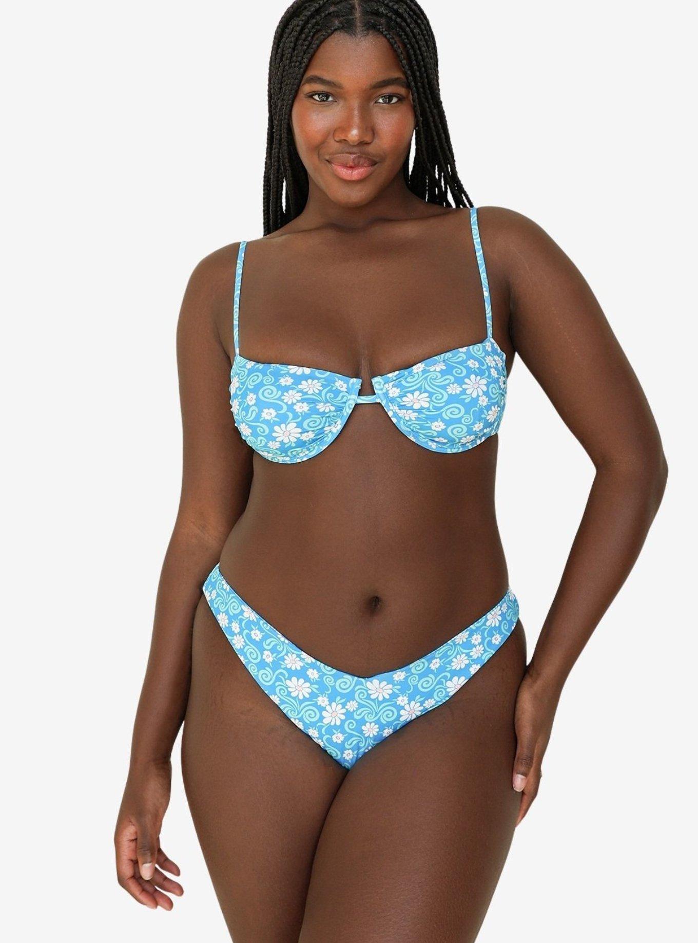 Dippin' Daisy's Poolside Starlight Underwire Bikini Top, BLUE, alternate