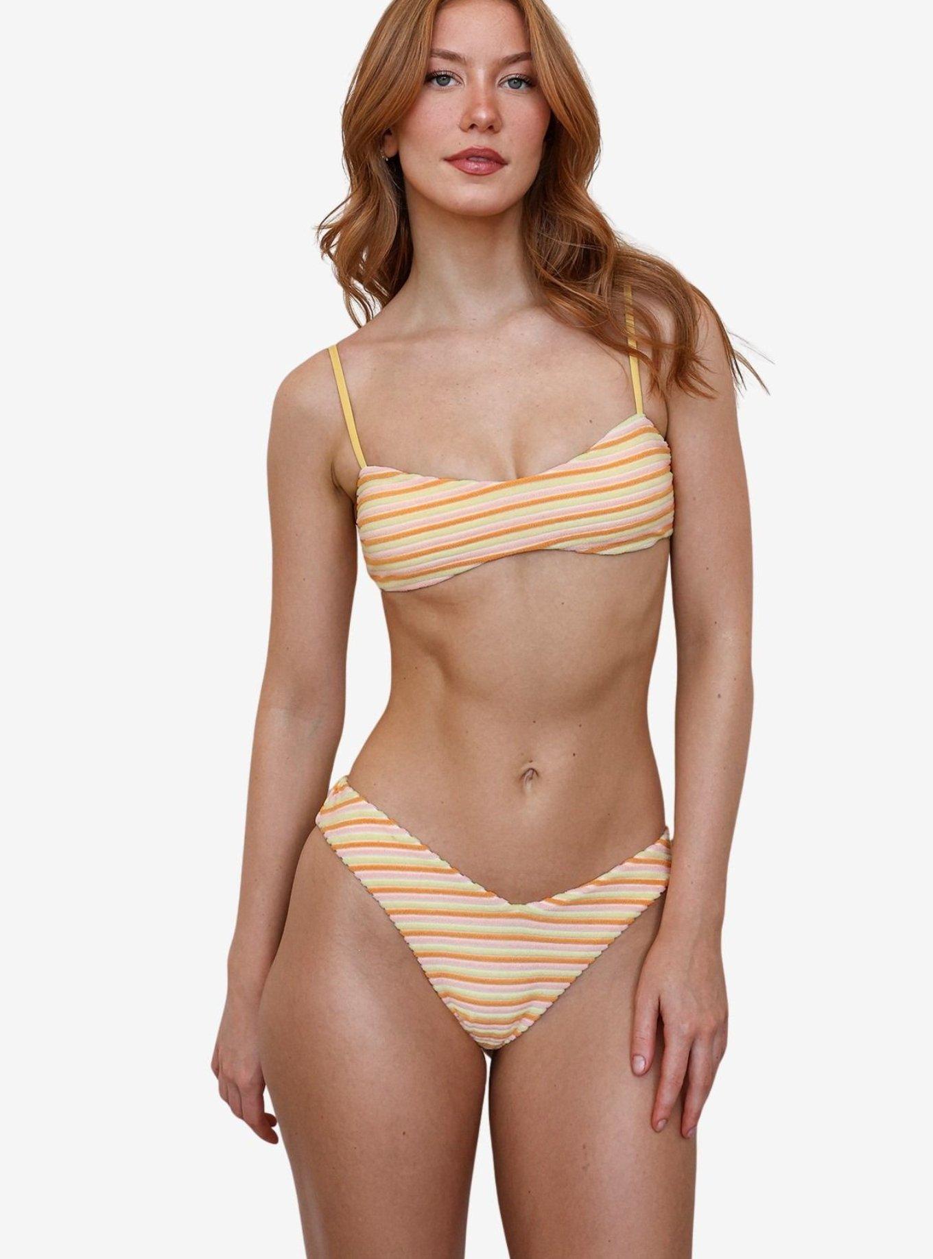 Dippin' Daisy's Flop Marco Bralette Bikini Top, ORANGE, alternate