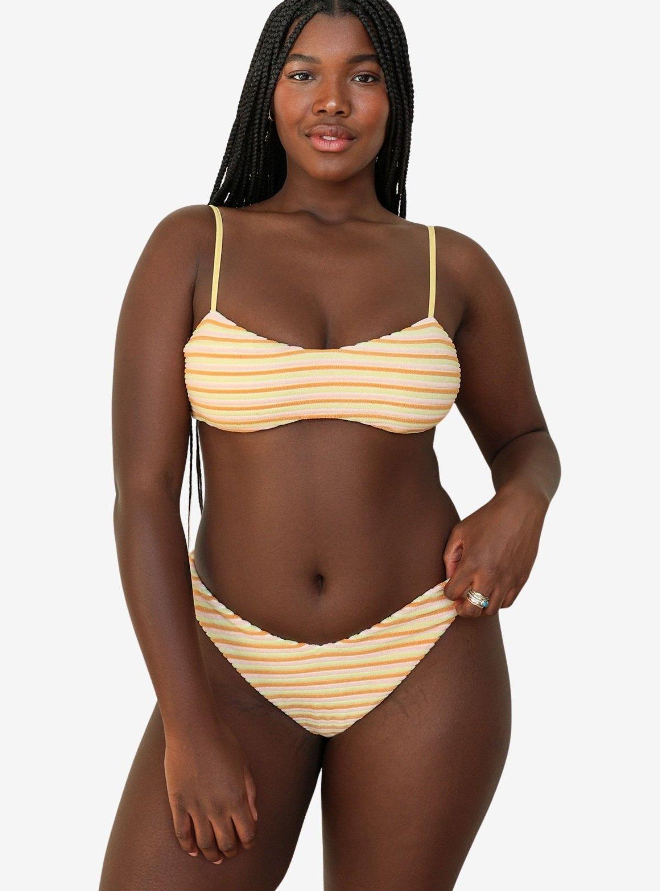 Dippin' Daisy's Flop Marco Bralette Bikini Top, ORANGE, alternate