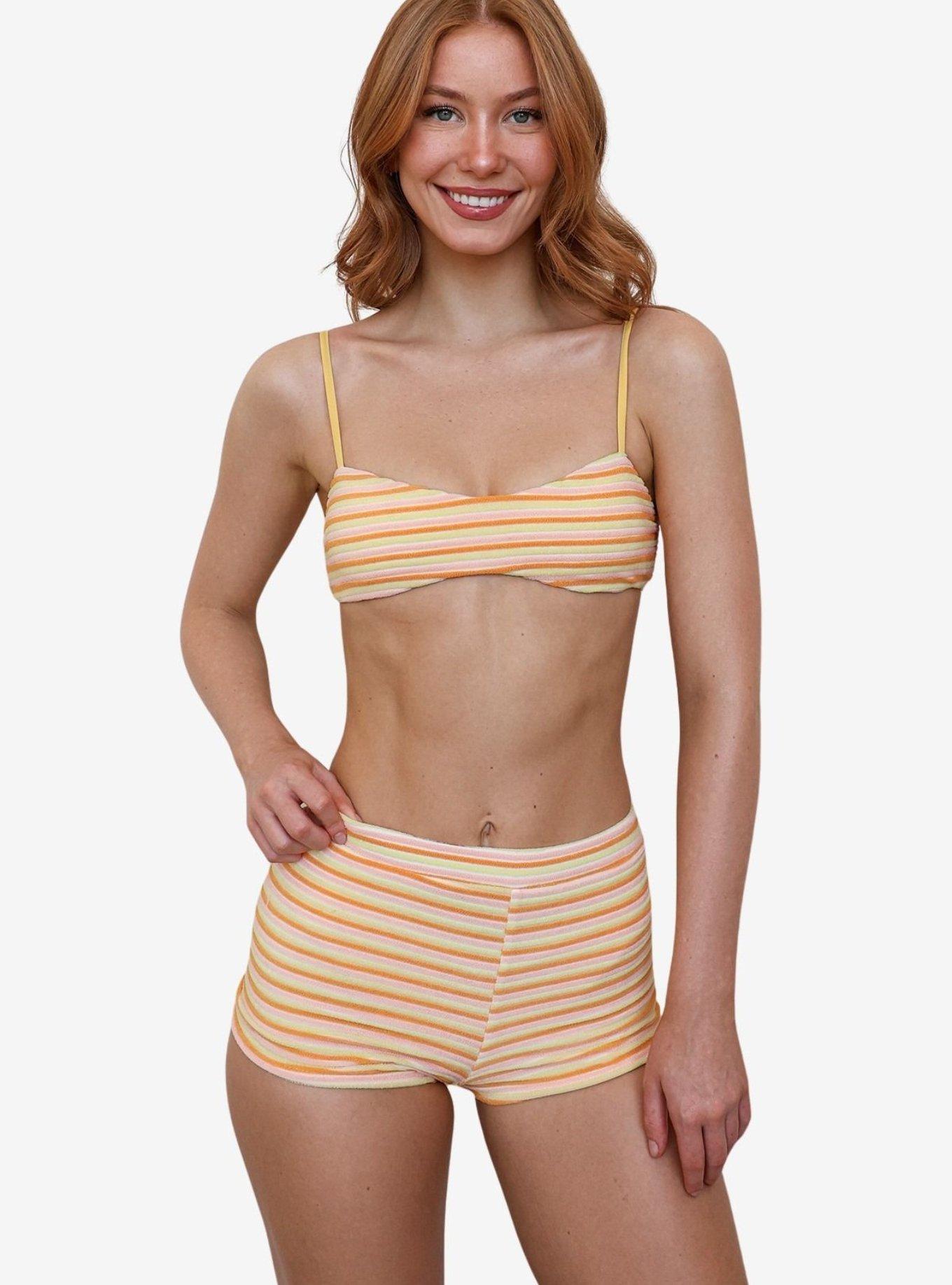 Dippin' Daisy's Flop Farrah Elastic Waist Booty Short, ORANGE, alternate
