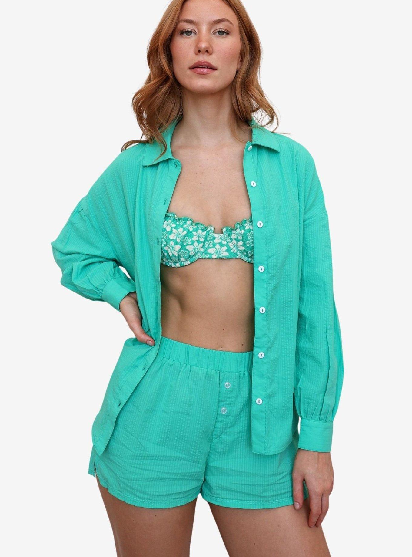 Dippin' Daisy's Mint Sundaze Boxer Shorts, BLUE, alternate