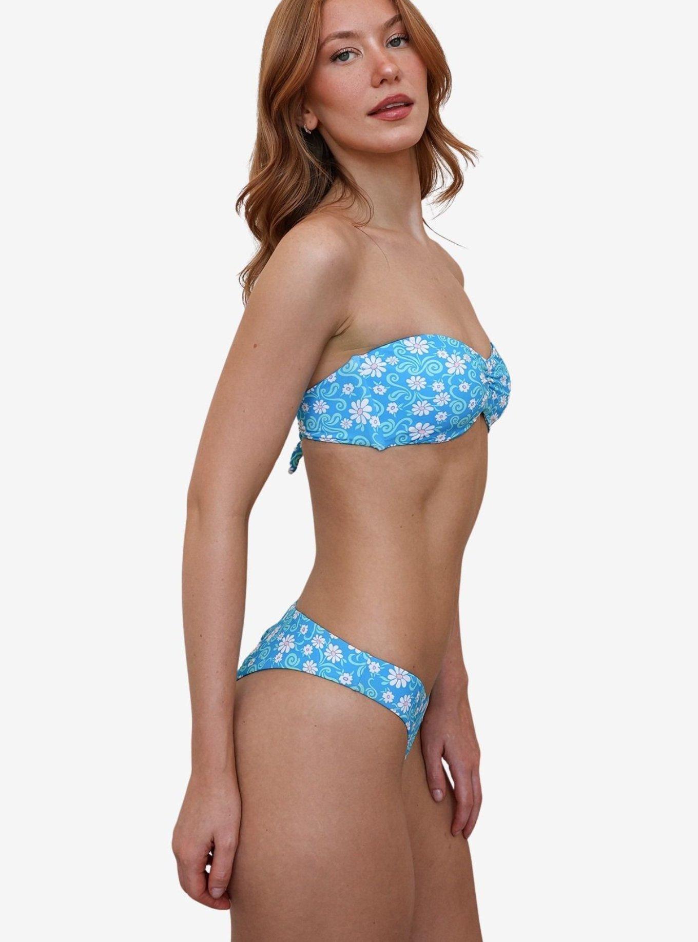 Dippin' Daisy's Poolside Hudson Bandeau Bikini Top, BLUE, alternate