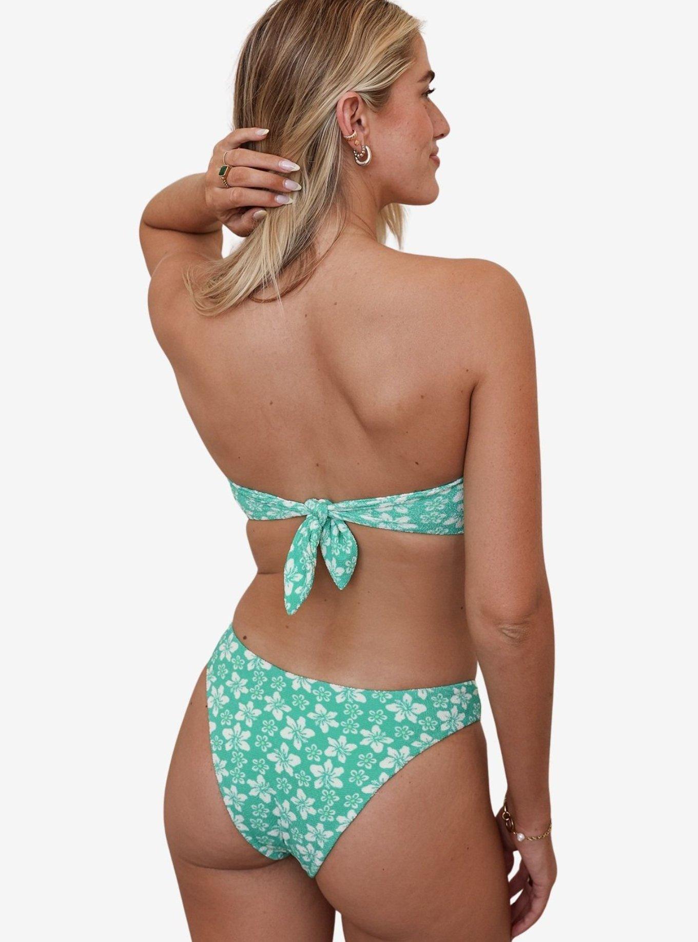 Dippin' Daisy's Paradise Hudson Bandeau Bikini Top, GREEN, alternate
