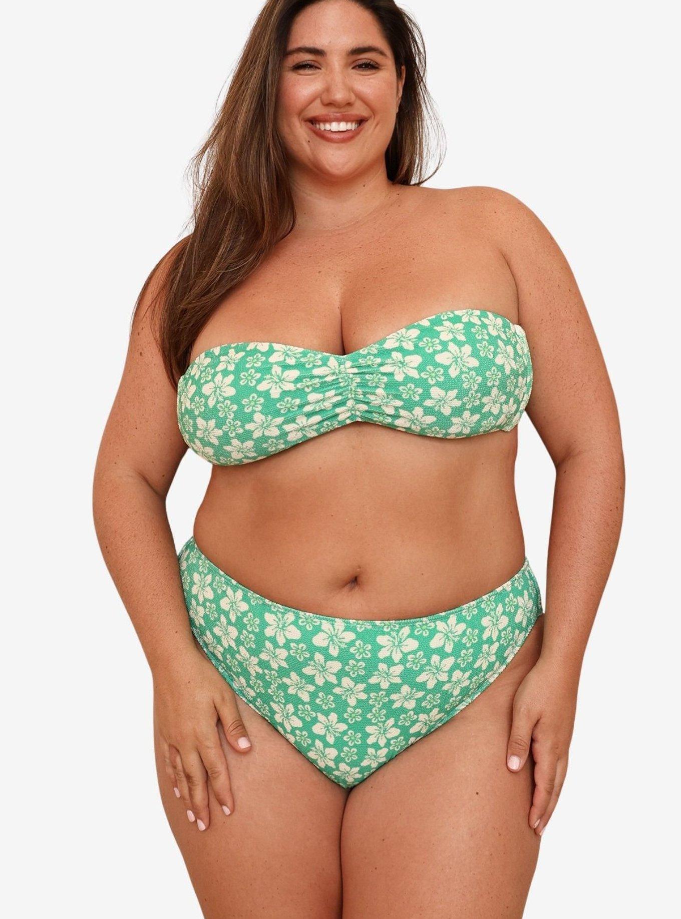 Dippin' Daisy's Paradise Hudson Bandeau Bikini Top, GREEN, alternate