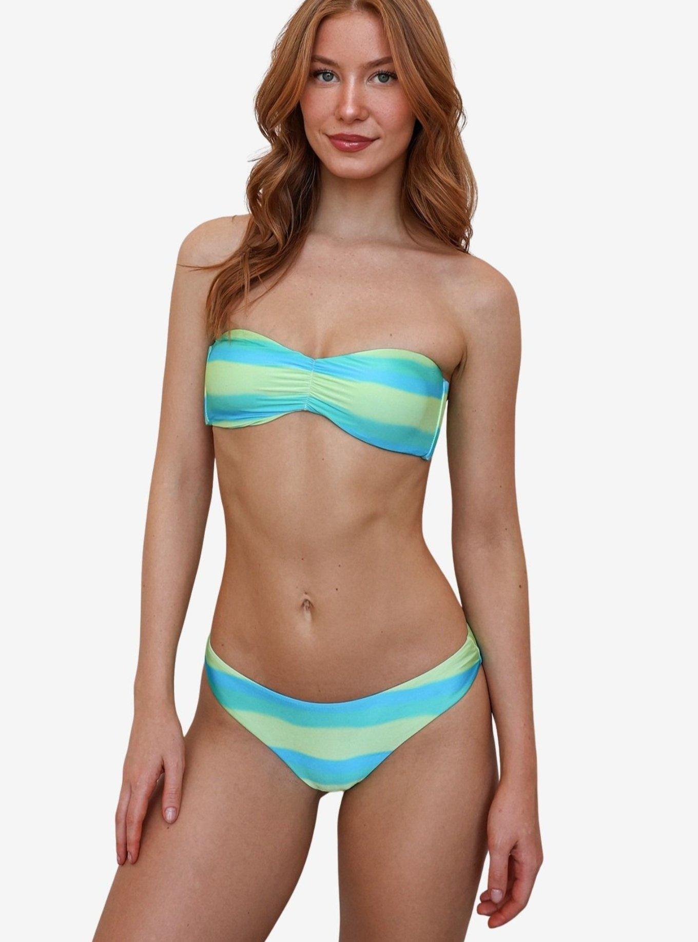 Dippin' Daisy's Haven Nocturnal Cheeky Bikini Bottom, BLUE, alternate