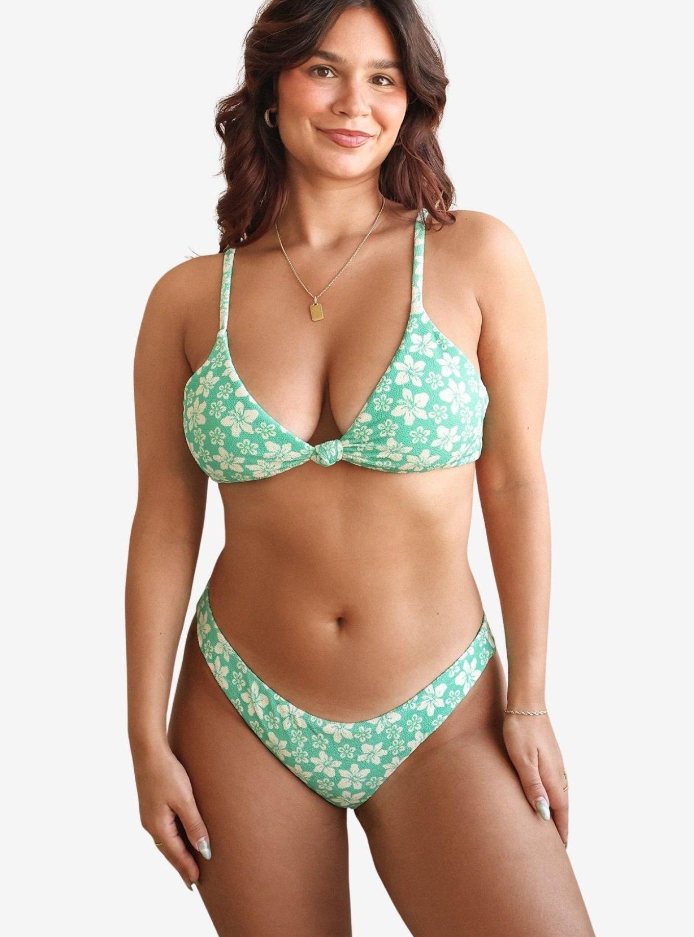 Dippin' Daisy's Paradise Nocturnal Cheeky Bikini Bottom, GREEN, alternate