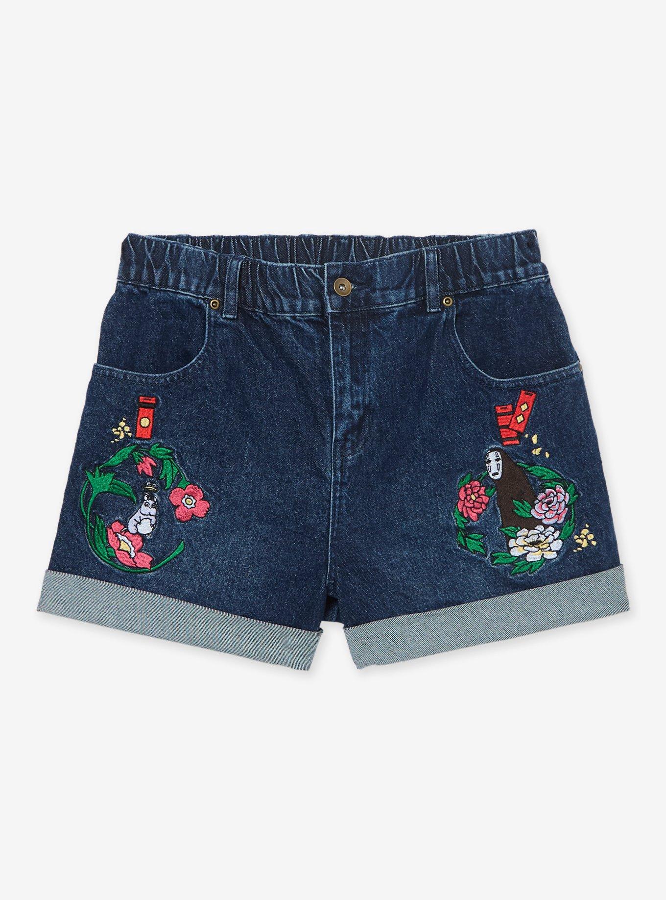 Studio Ghibli® Spirited Away Floral Characters Women's High Waisted Shorts - BoxLunch Exclusive