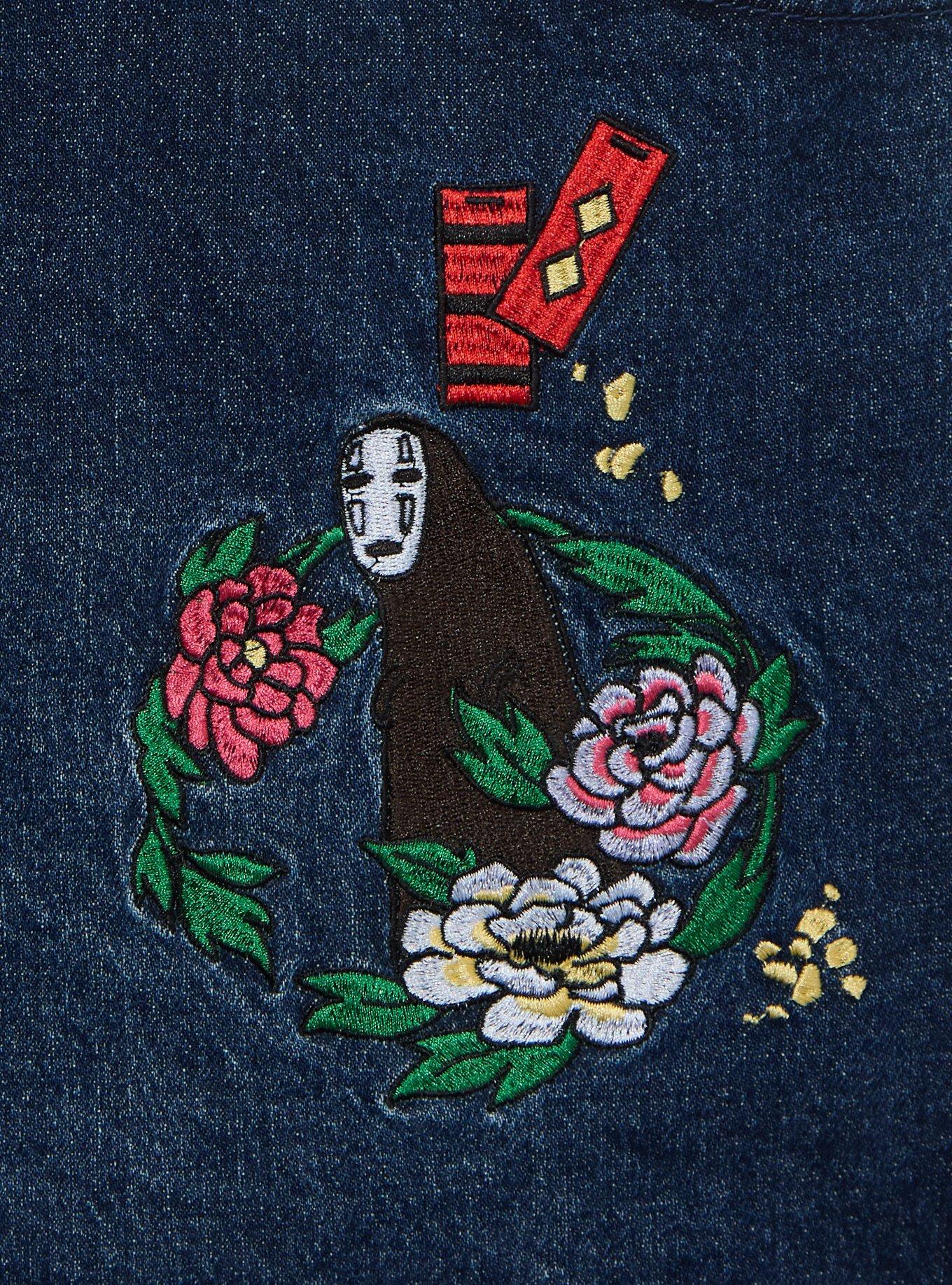 Studio Ghibli&reg; Spirited Away Floral Characters Women's High Waisted Shorts - BoxLunch Exclusive, DENIM, alternate - view 4