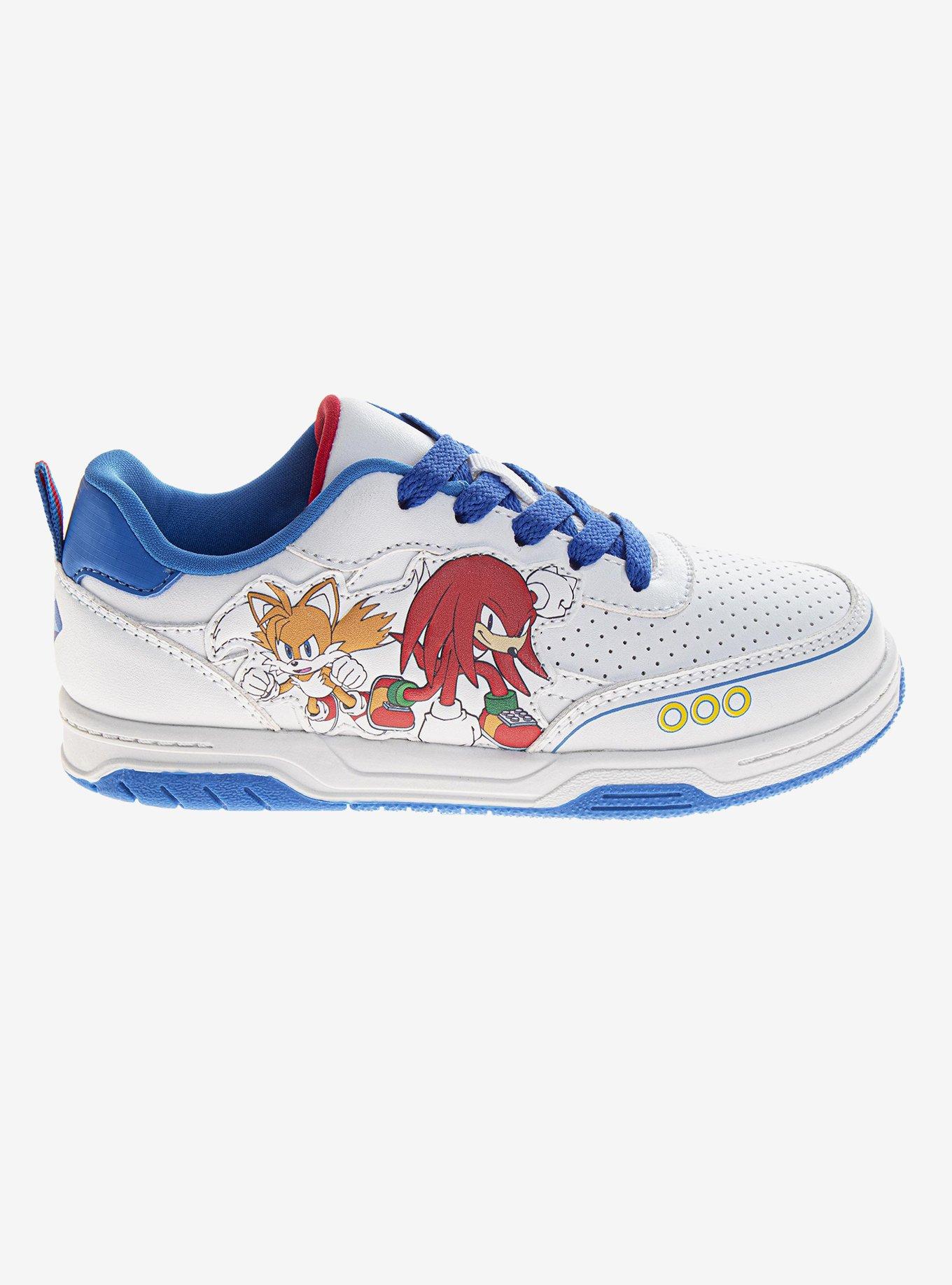 Sonic The Hedgehog Lace-Up Kids Sneakers, BRIGHT WHITE, alternate - view 2