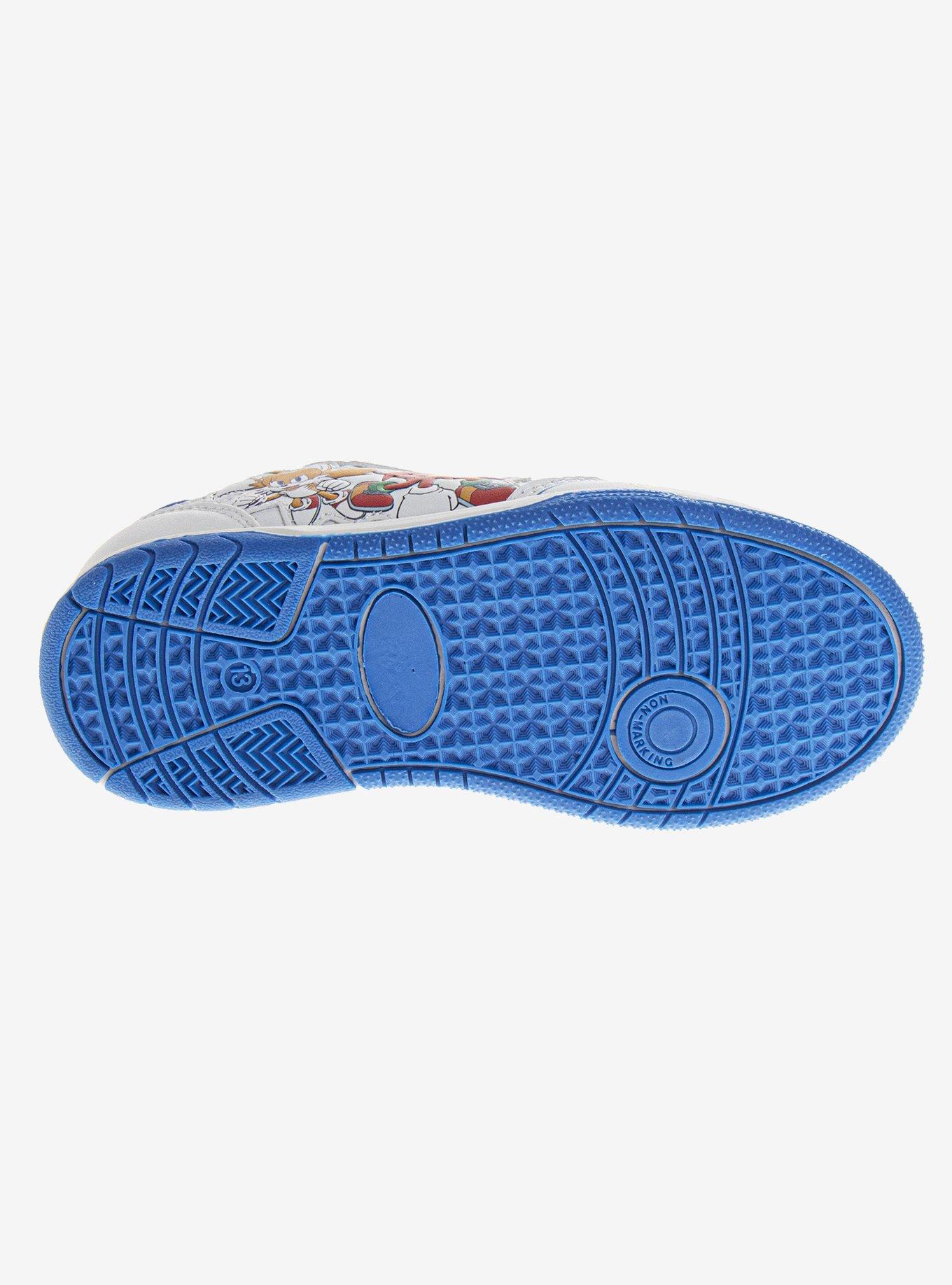 Sonic The Hedgehog Lace-Up Kids Sneakers, BRIGHT WHITE, alternate - view 5