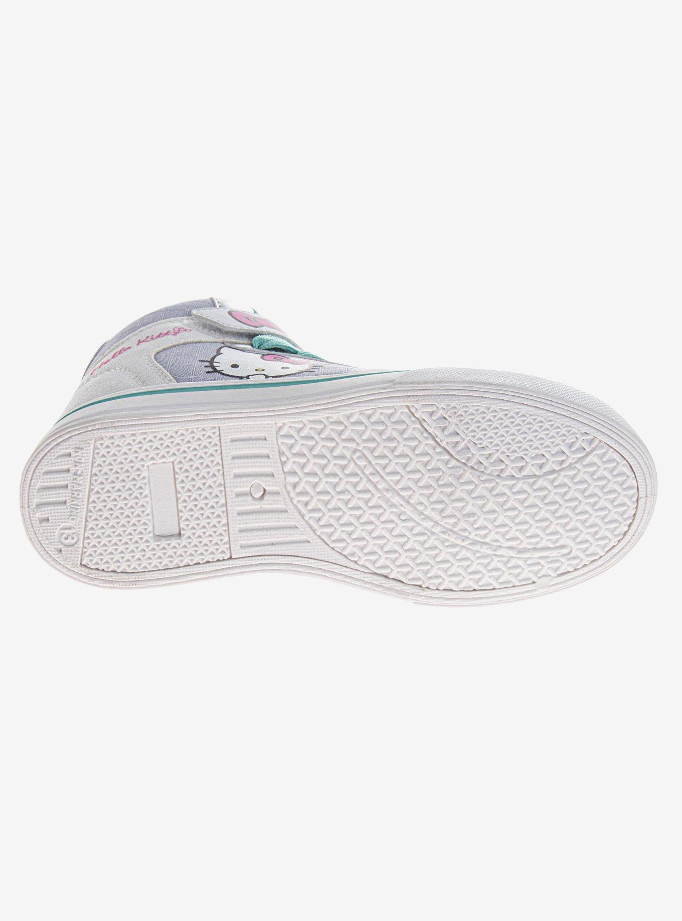 Hello Kitty High-Top Hook & Loop Kids Sneakers, BRIGHT WHITE, alternate