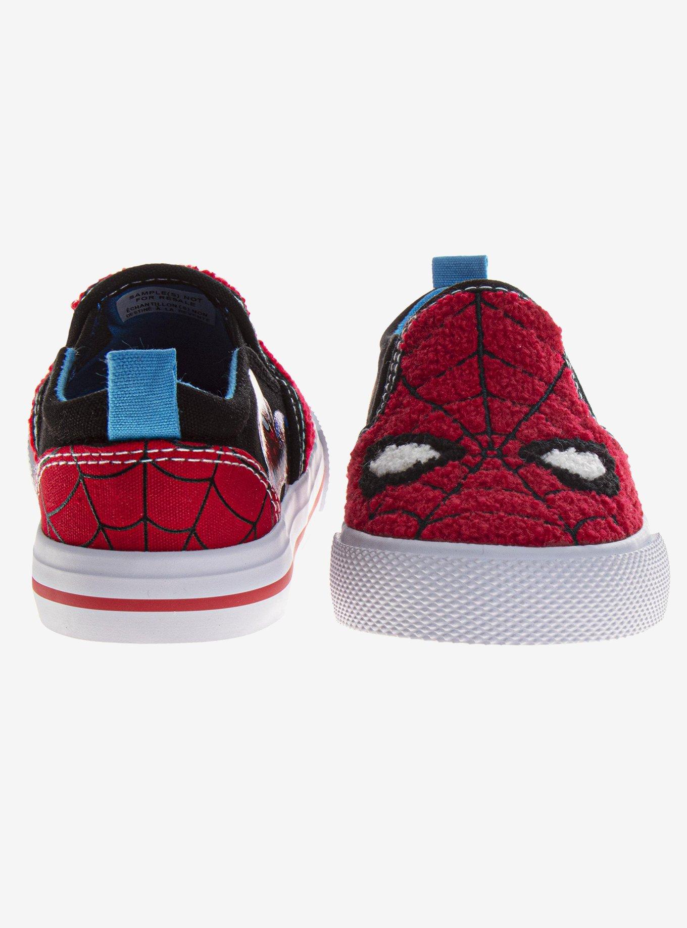 Marvel Spider-Man Canvas Slip-On Kids Sneakers, RED, alternate - view 3